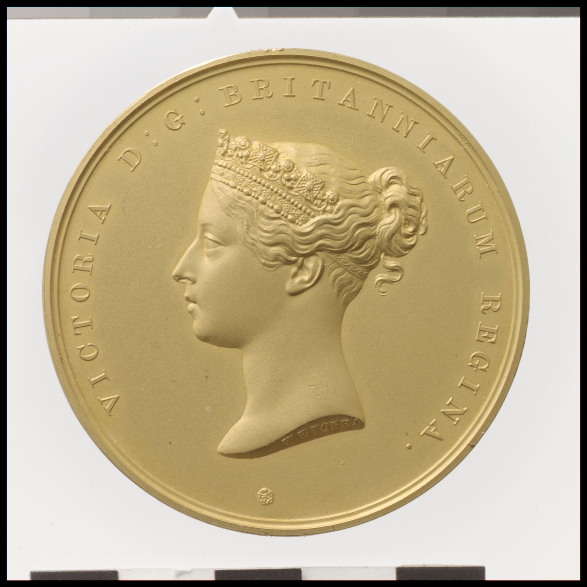 Queen Victoria (1819–1901), with poet on reverse by William Wyon