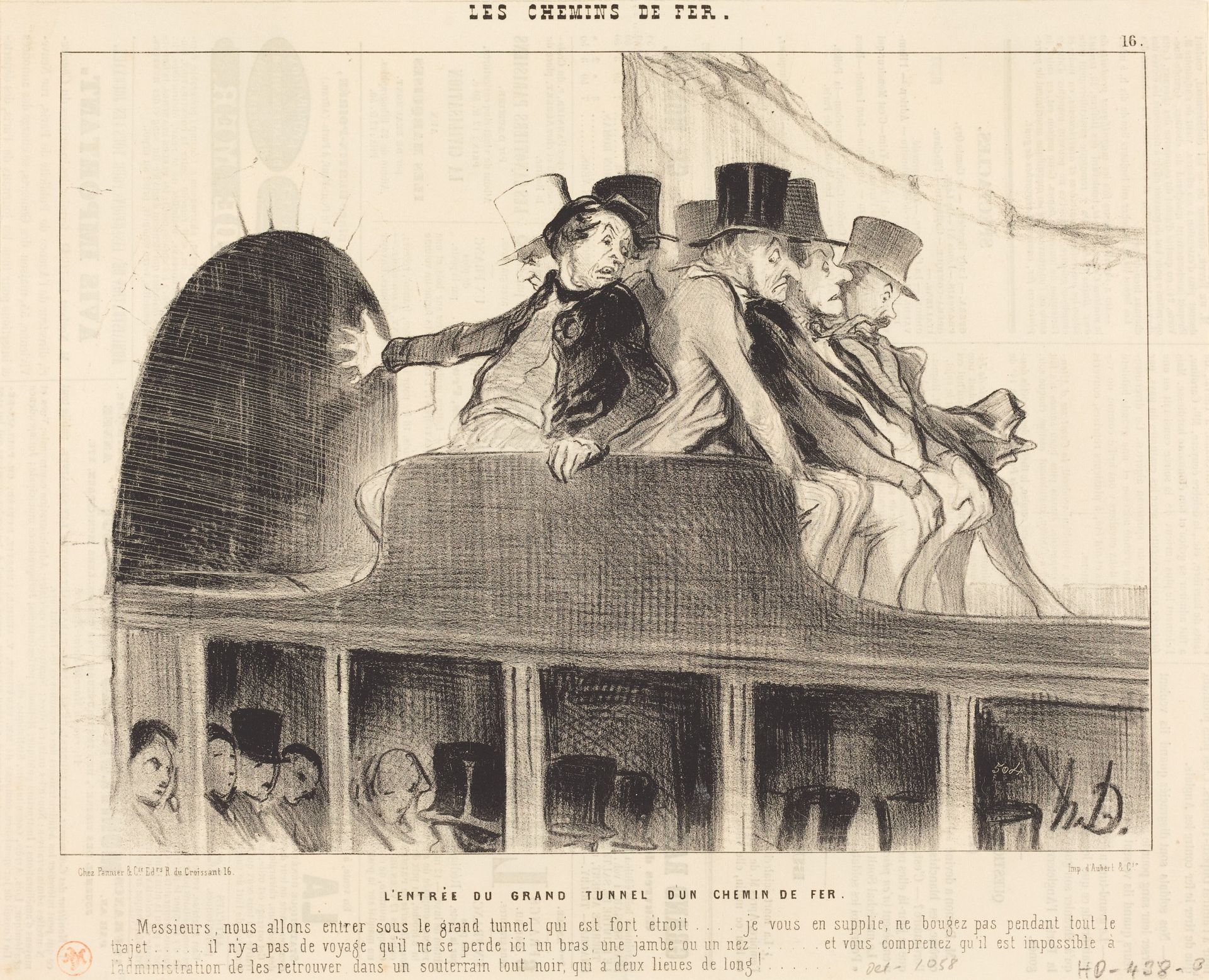 L'Entrée du Grand tunnel d'un chemin de fer by Honoré Daumier