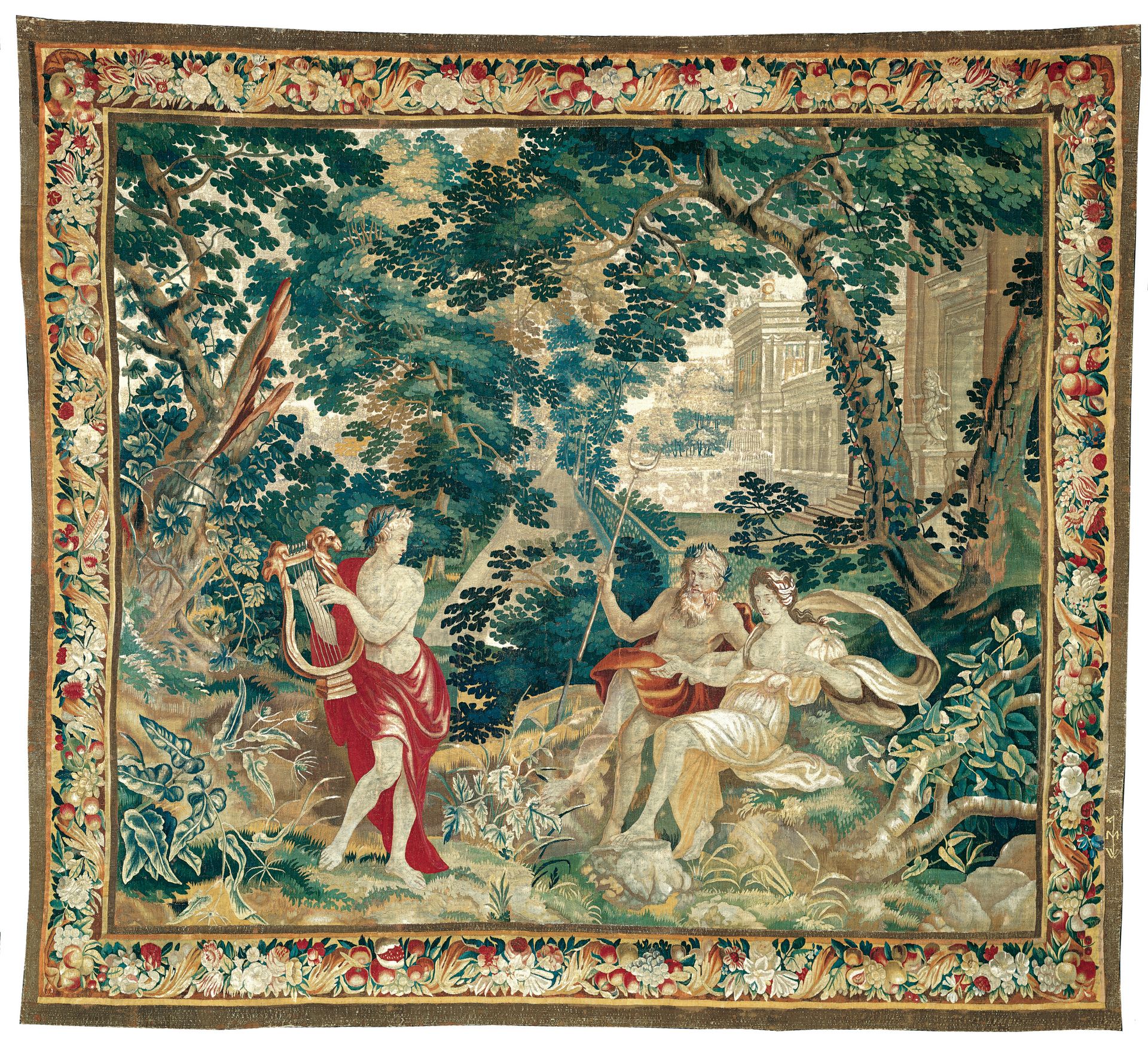 Orpheus Playing the Lyre to Hades and Persephone, from Orpheus and Eurydice or The Metamorphoses by Wauters Workshop