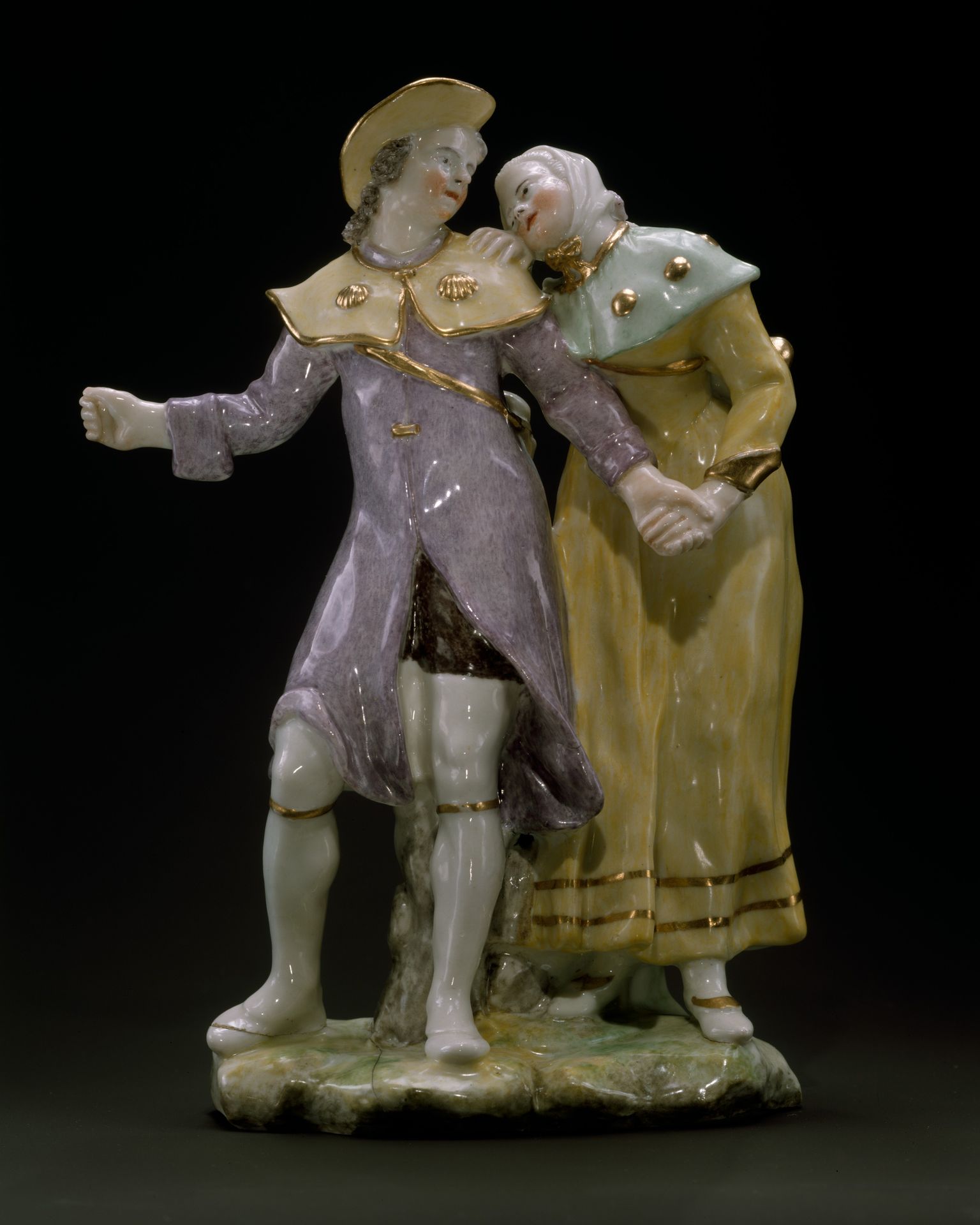 Pilgrim Couple by Capodimonte Porcelain Manufactory