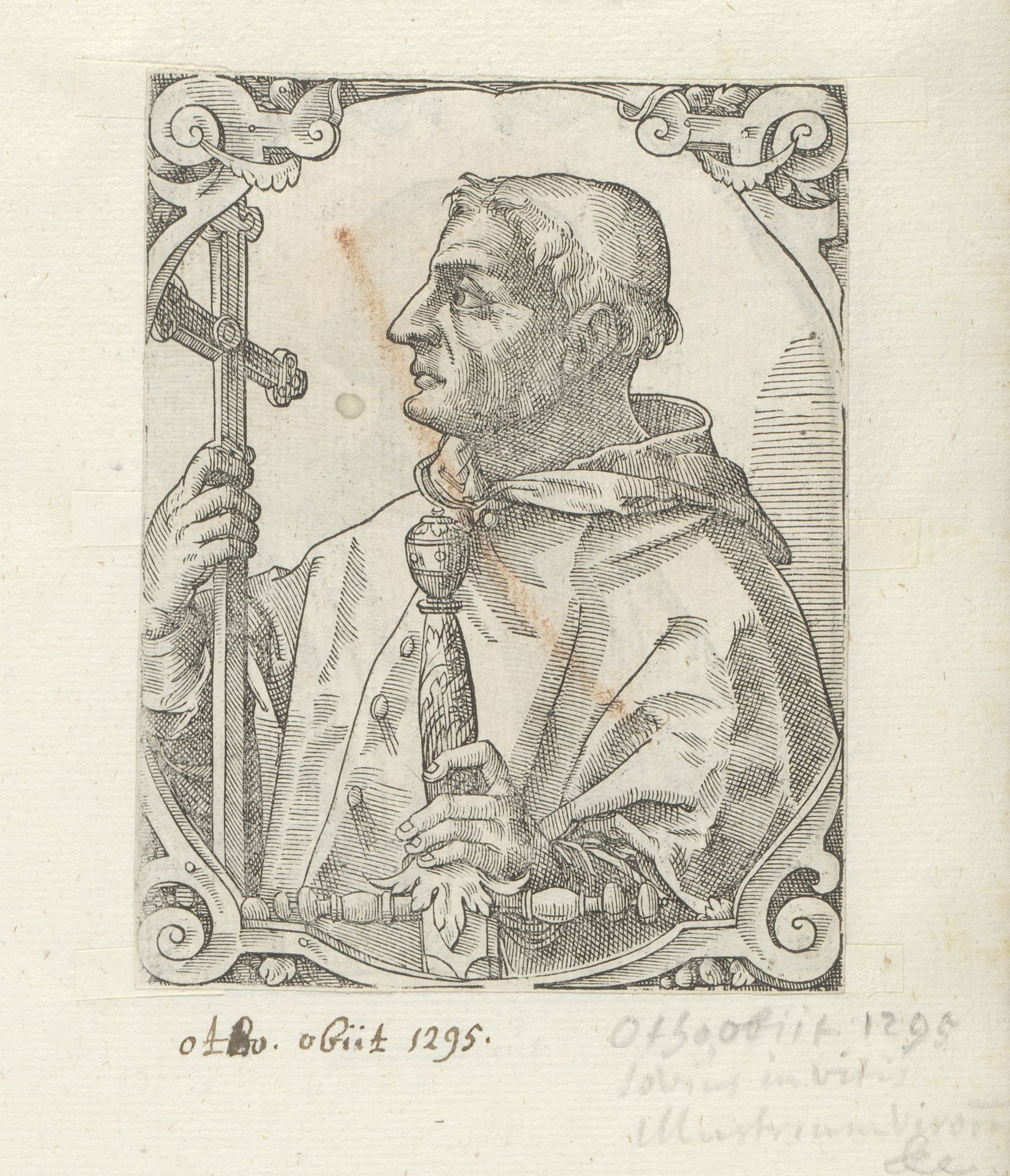 Portret van Ottone Visconti by Anonymous