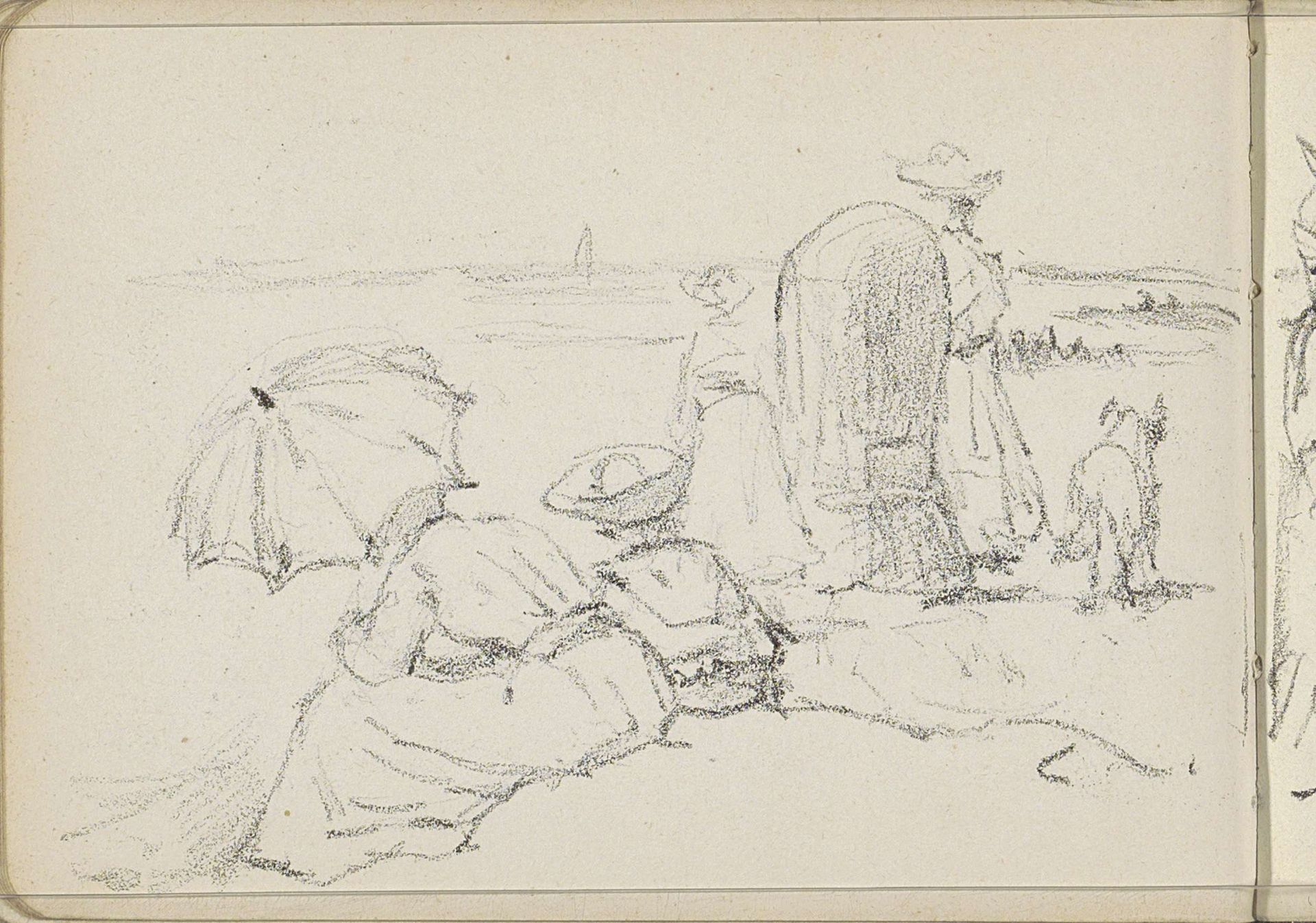 Figuren op het strand by Willem Cornelis Rip