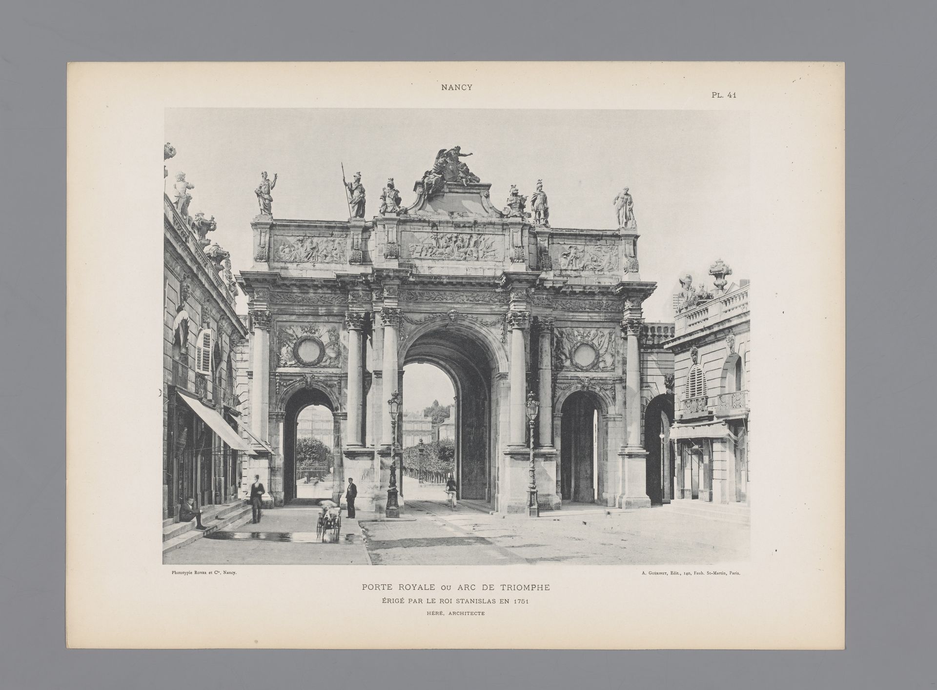 Gezicht op de Arc Héré te Nancy by Anonymous