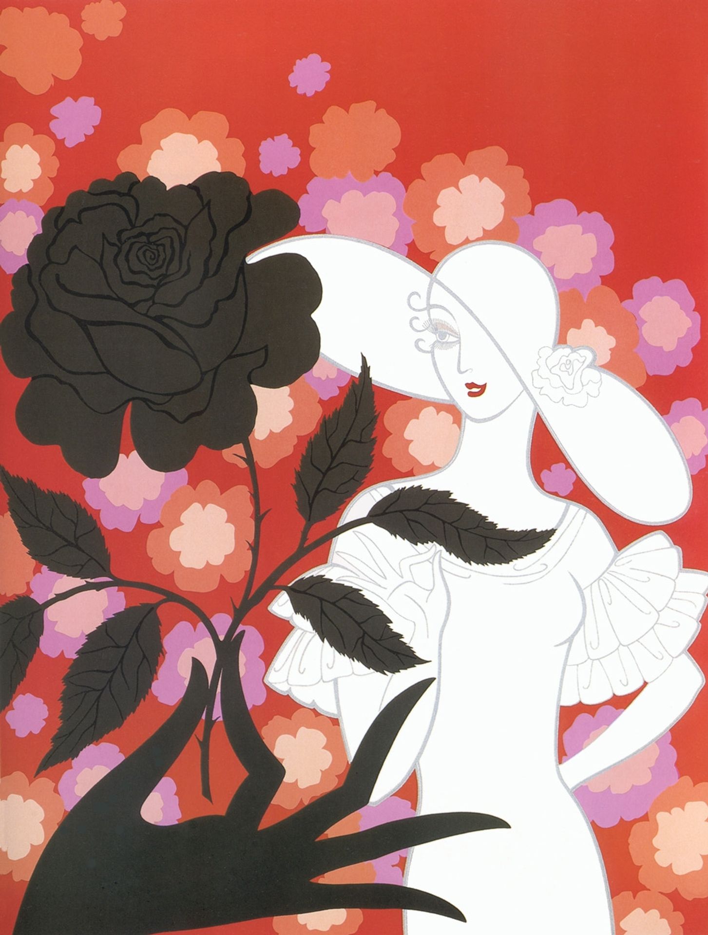 Black Rose by Erte