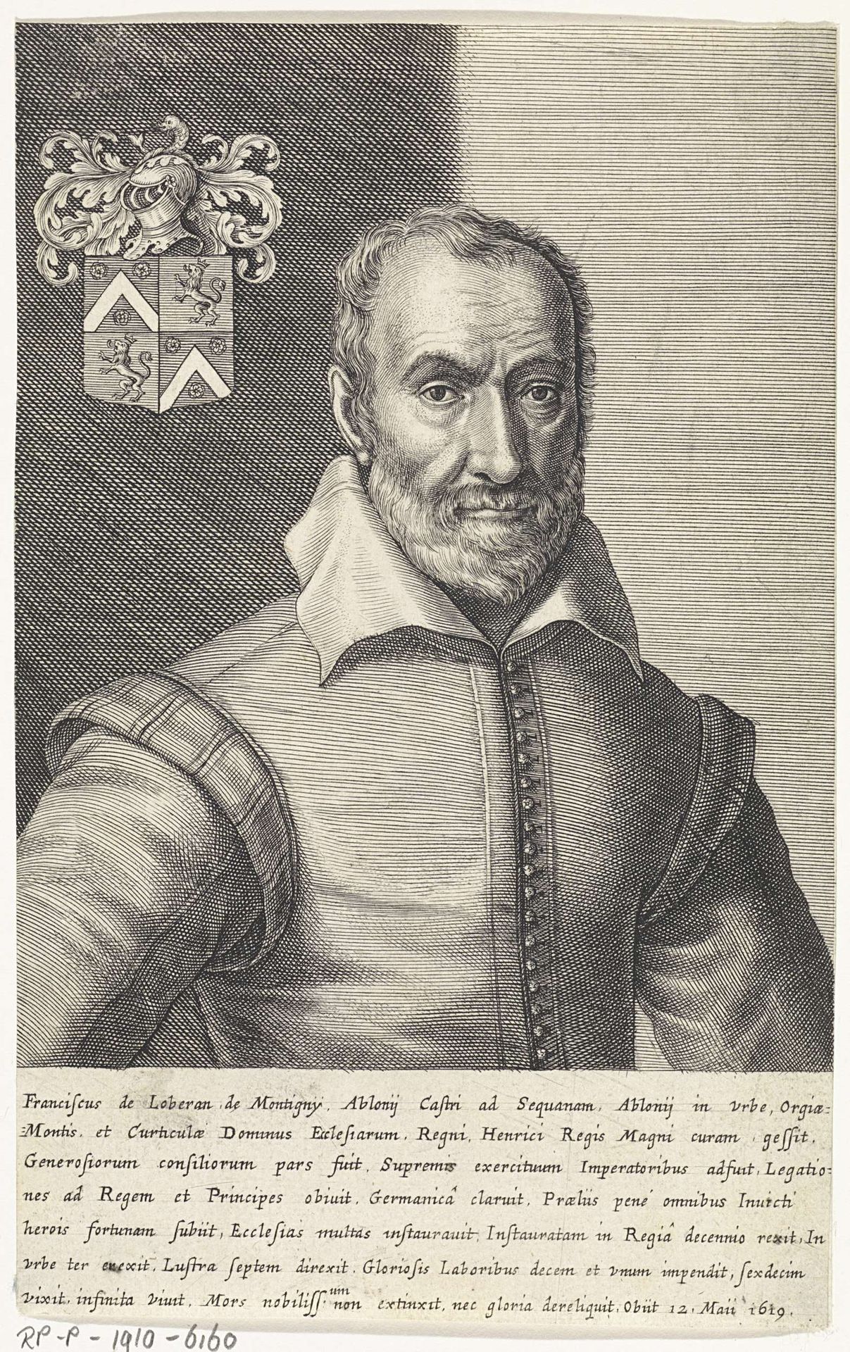 Portret van François de Loberan de Montigny by Melchior Tavernier