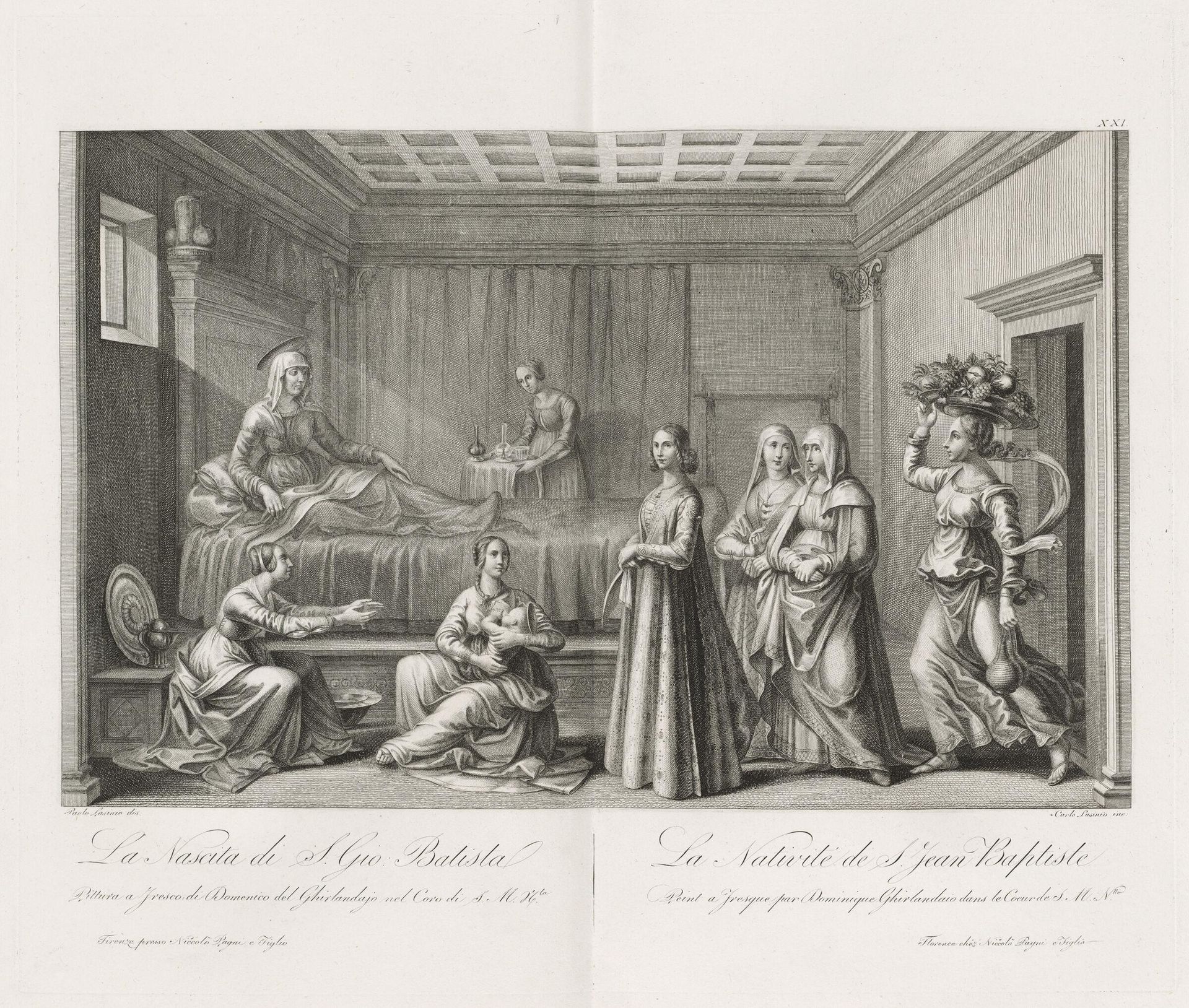 The Birth of Saint John the Baptist by Conte Carlo Lasinio