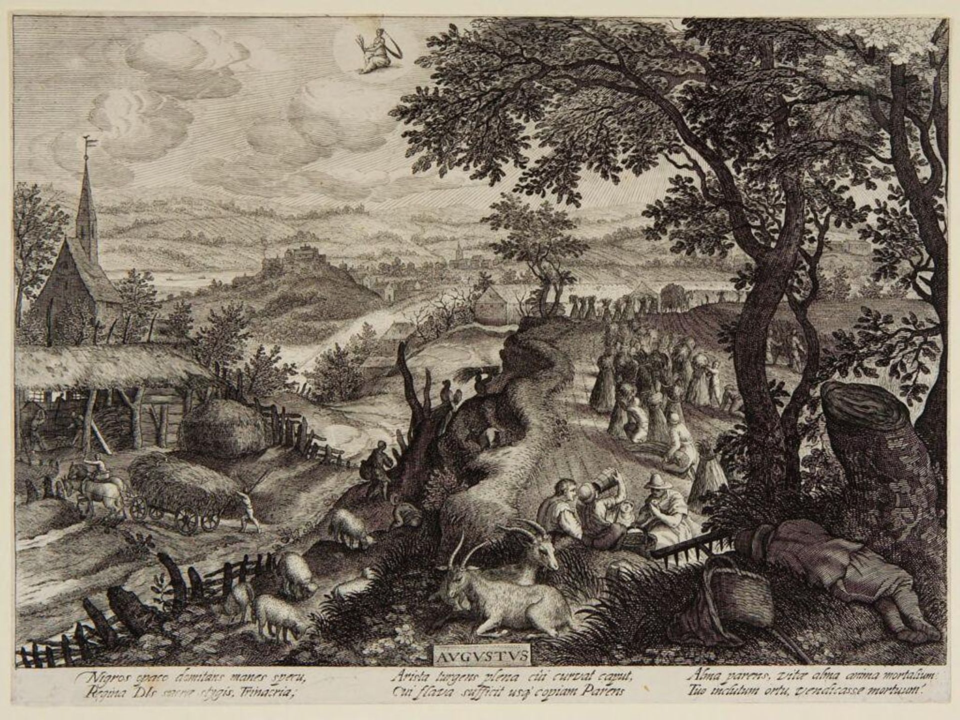 August by Aegidius Sadeler II