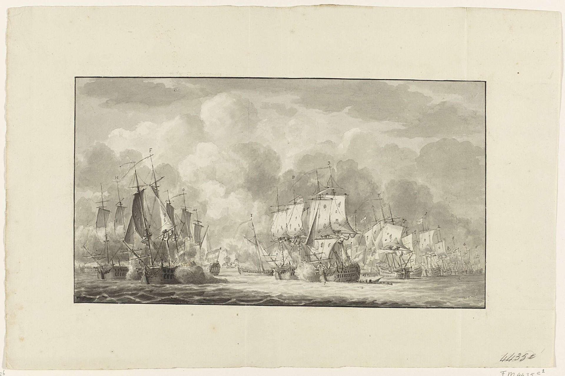 Zeeslag bij Doggersbank, 1781 by Anonymous