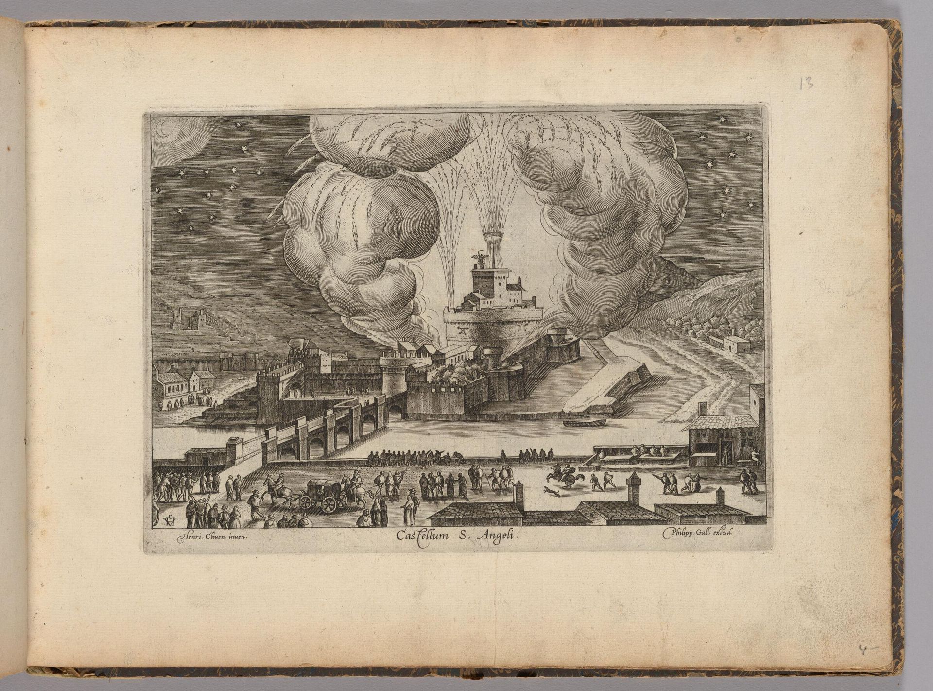 Castel Sant' Angelo (Castellum S. Angeli) by Hendrick van Cleve III
