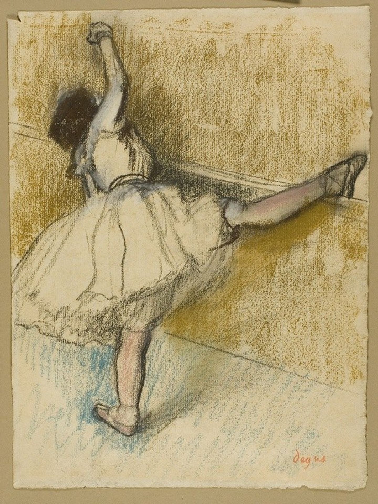 Dancer Stretching at the Bar by Edgar Degas