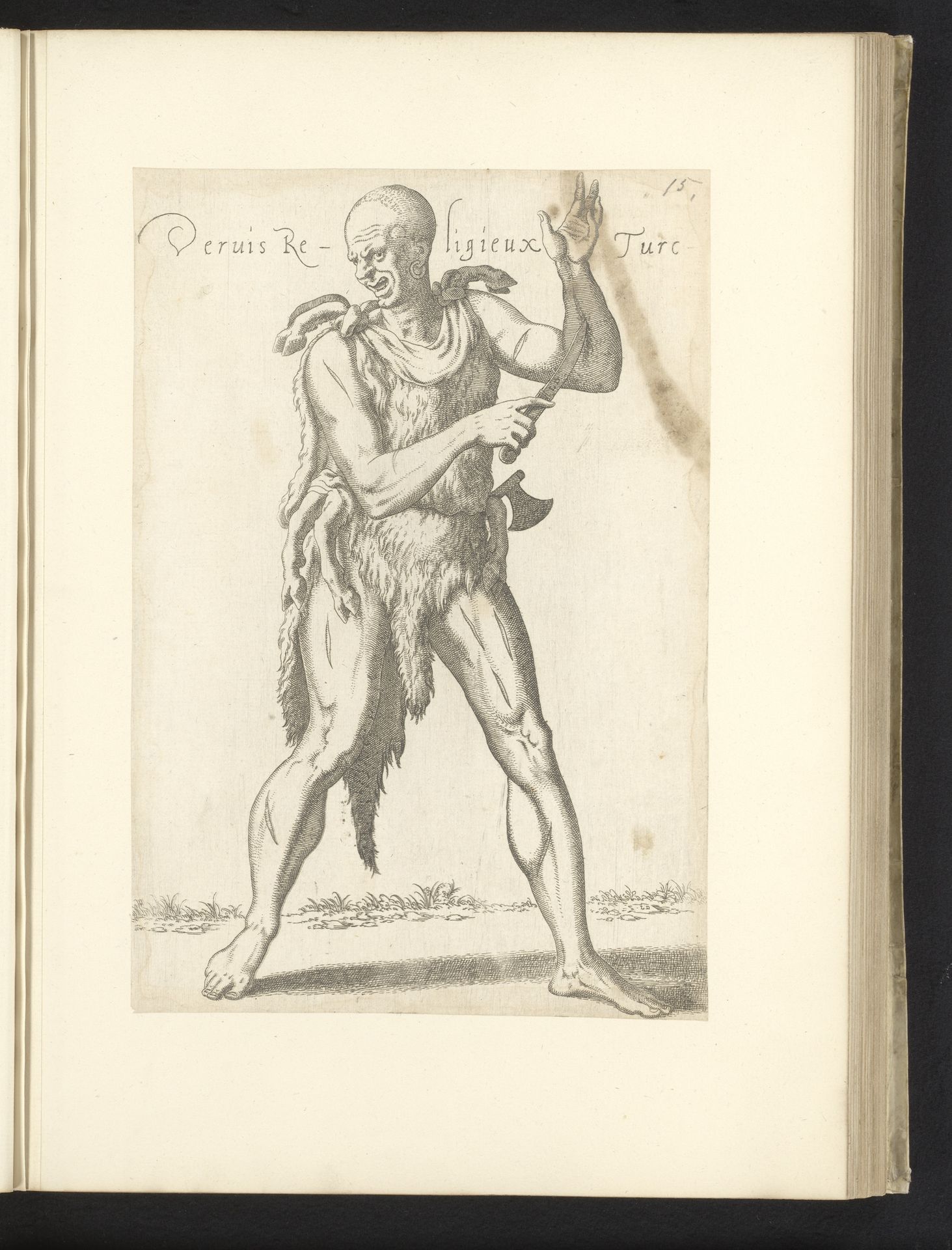 Turkse geestelijke van de orde der Dervis, of Darvis by Léon Davent