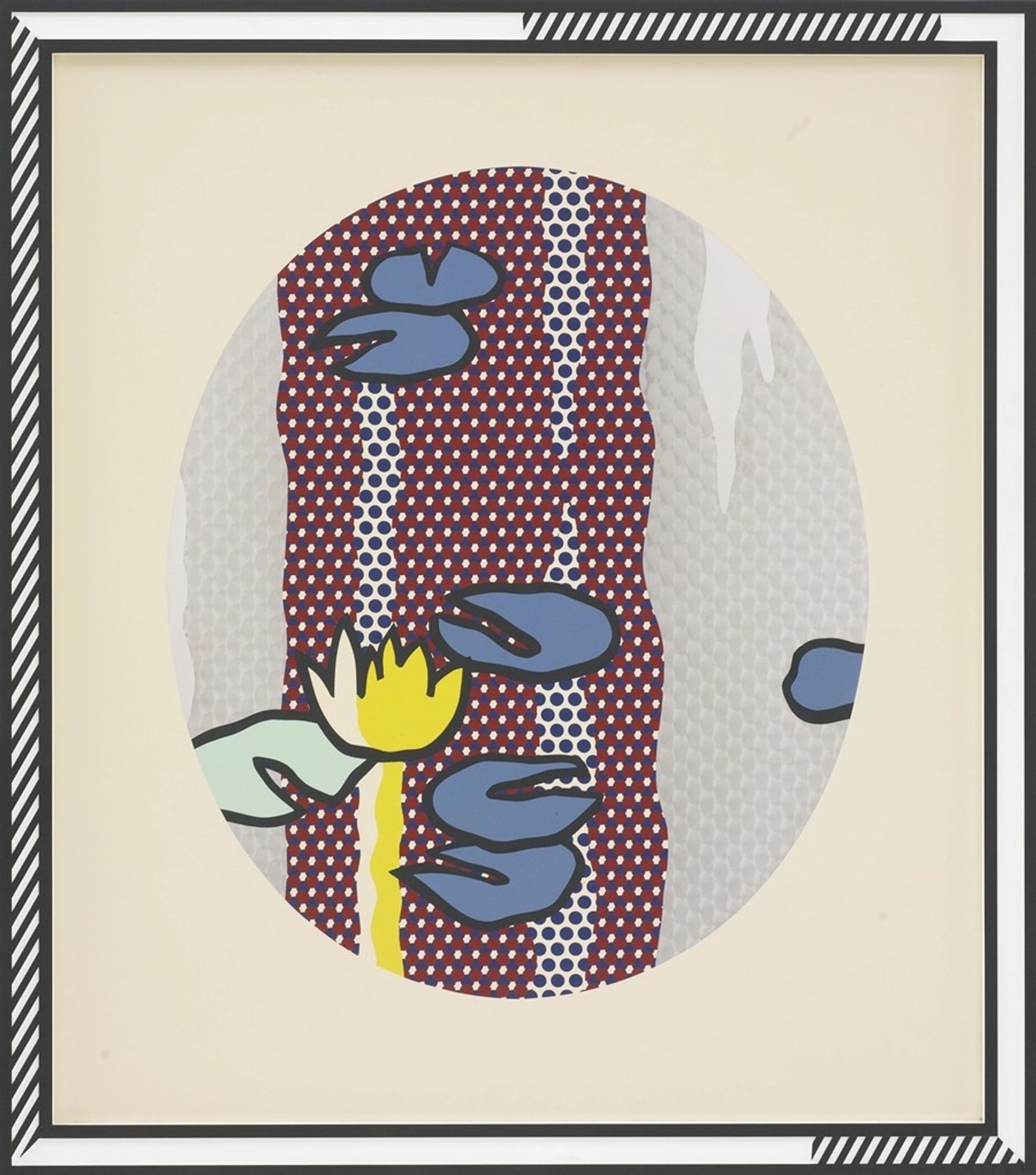 Water Lilies – Blue Lily Pads by Roy Lichtenstein