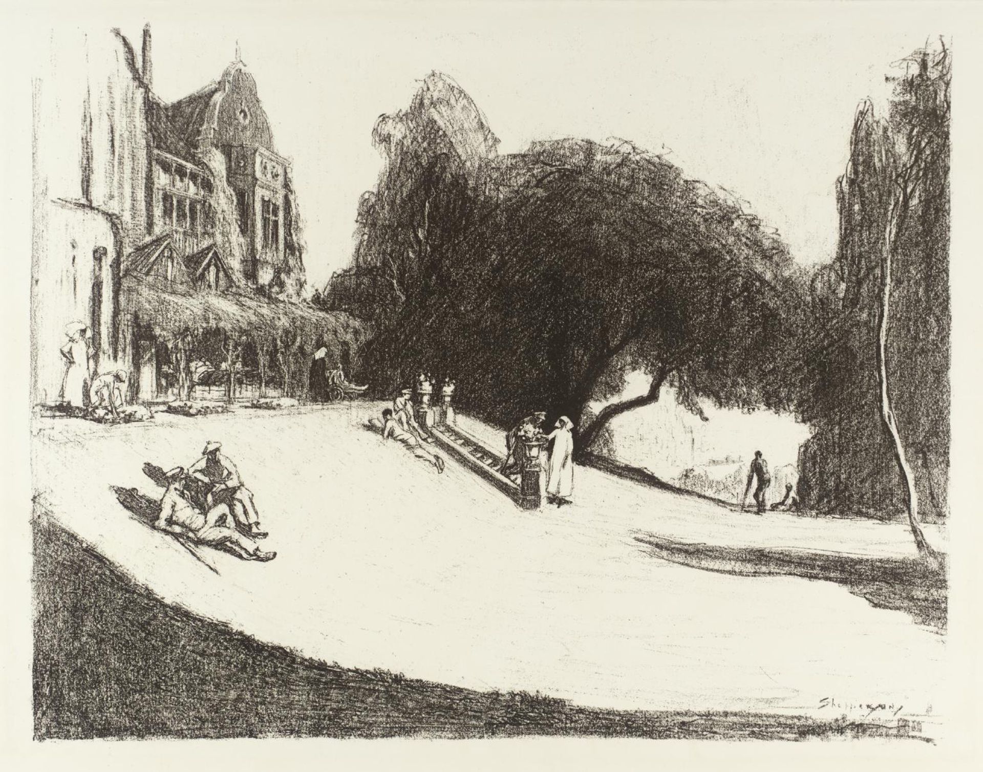 Convalescence in England by  Claude Shepperson