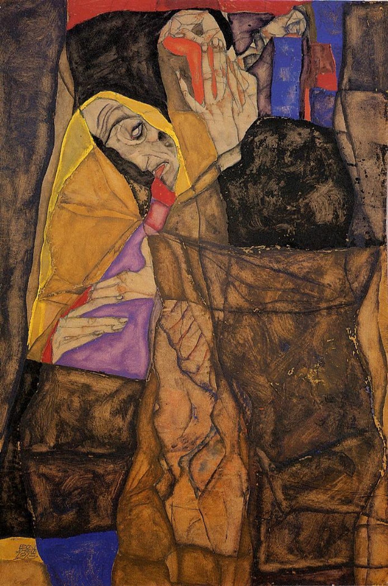 The Blind by Egon Schiele