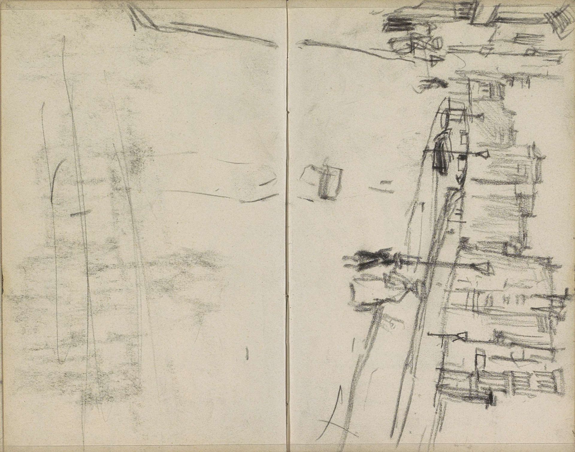 Gezicht op het Rokin te Amsterdam by George Hendrik Breitner