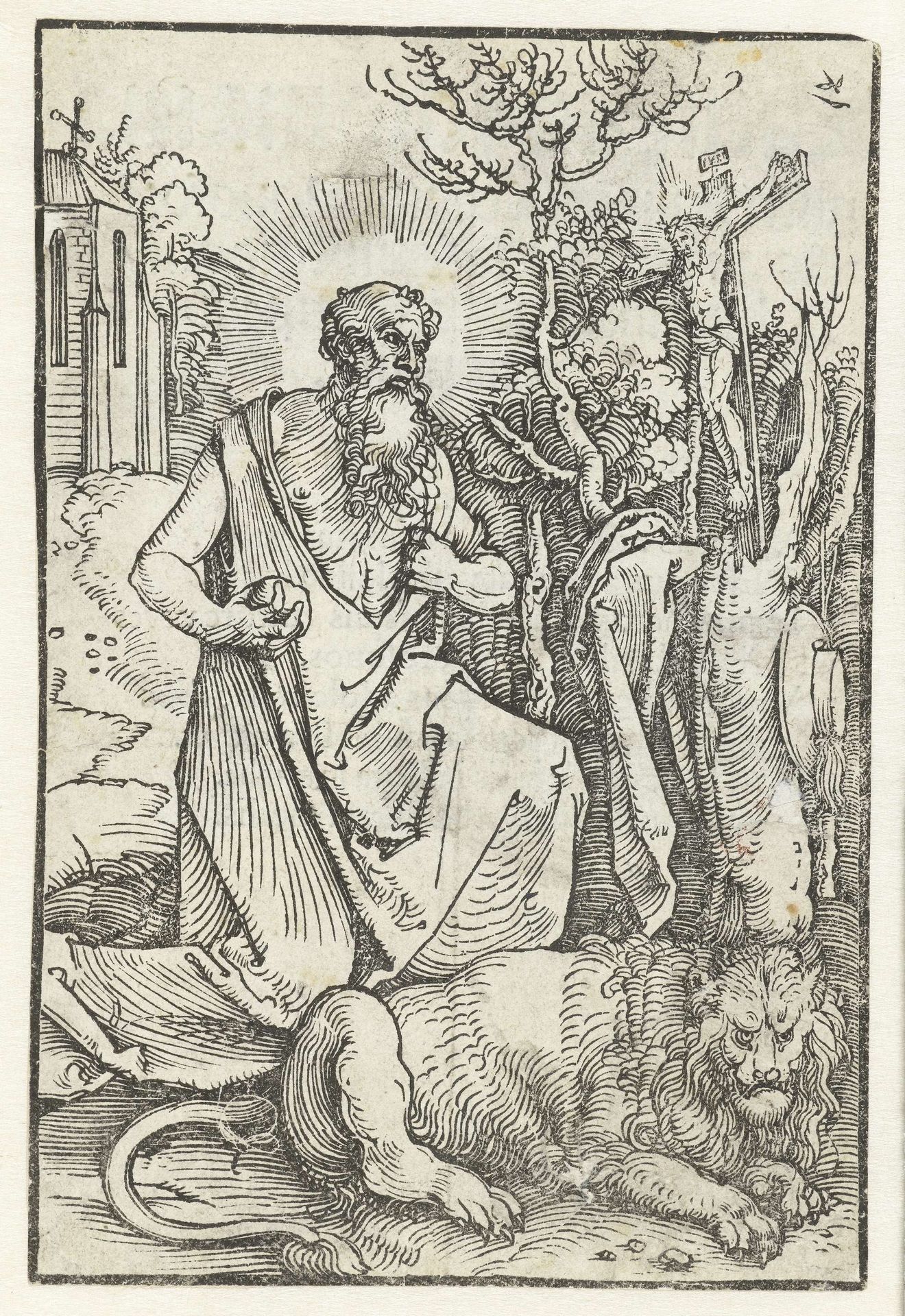 Boetvaardige Heilige Hiëronymus by Albrecht Durer