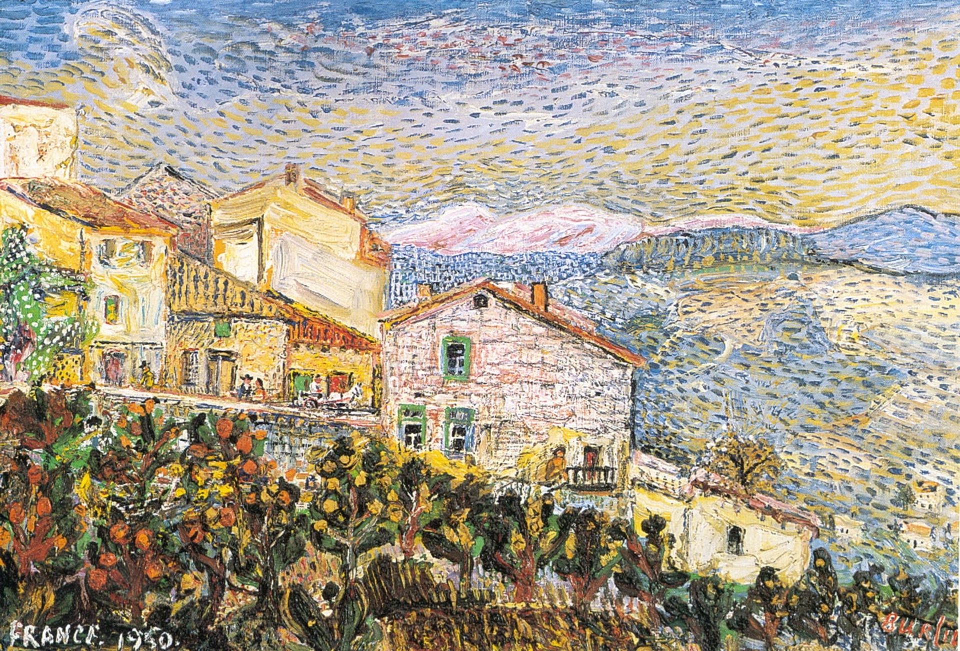French town by David Burliuk