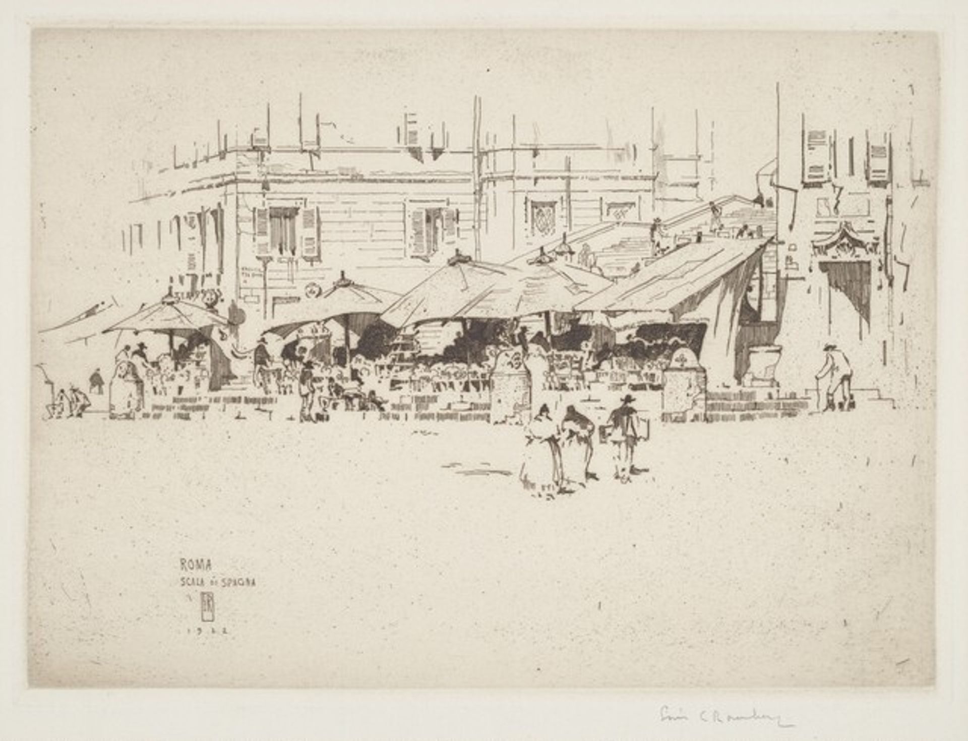 Spanish Steps, Rome by Louis Conrad Rosenberg