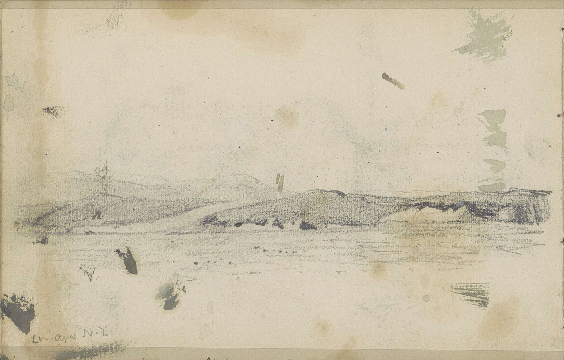 Gezicht op de kustlijn van Nova Zembla by Louis Apol