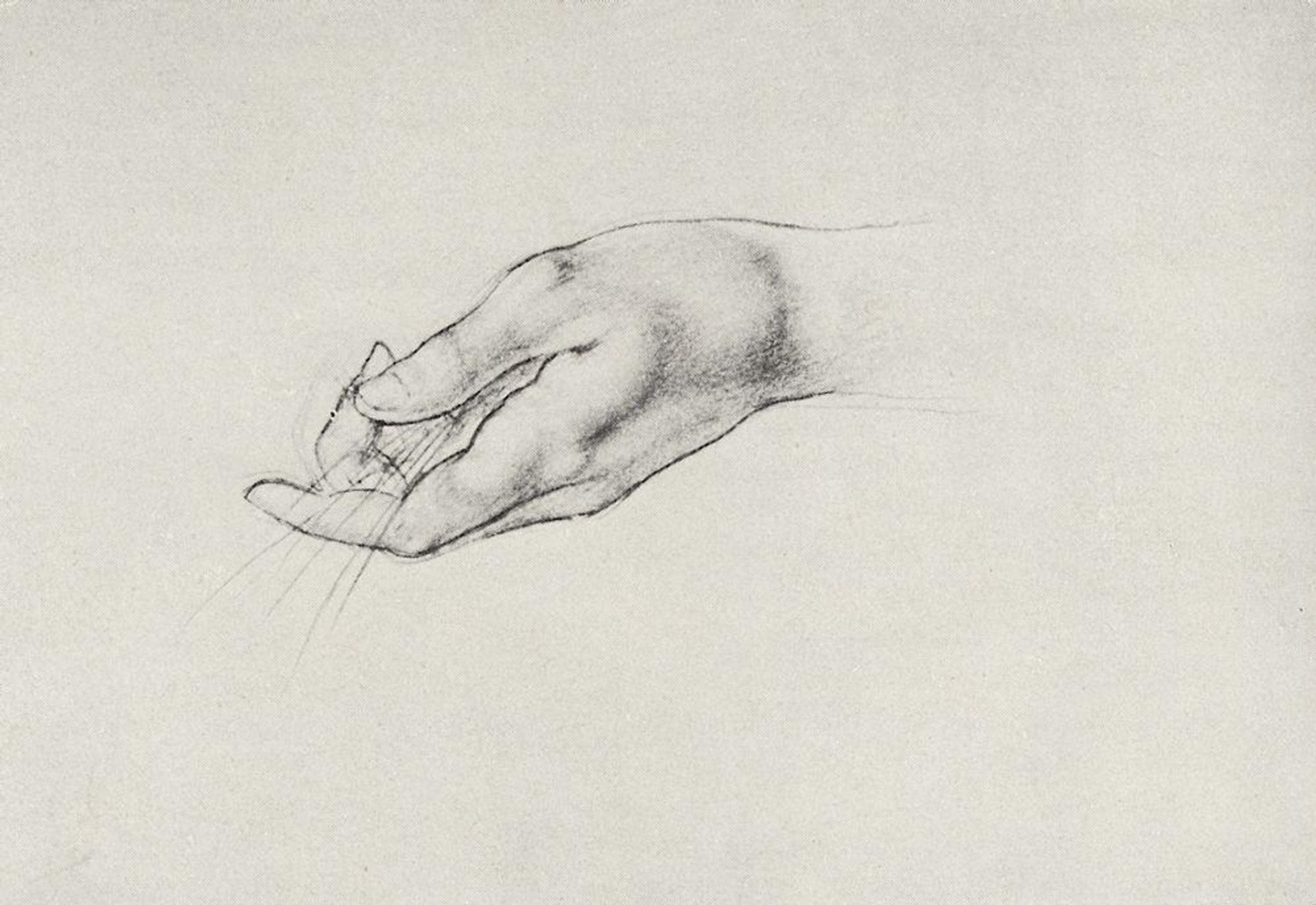 Drawing hands by Kuzma Petrov-Vodkin