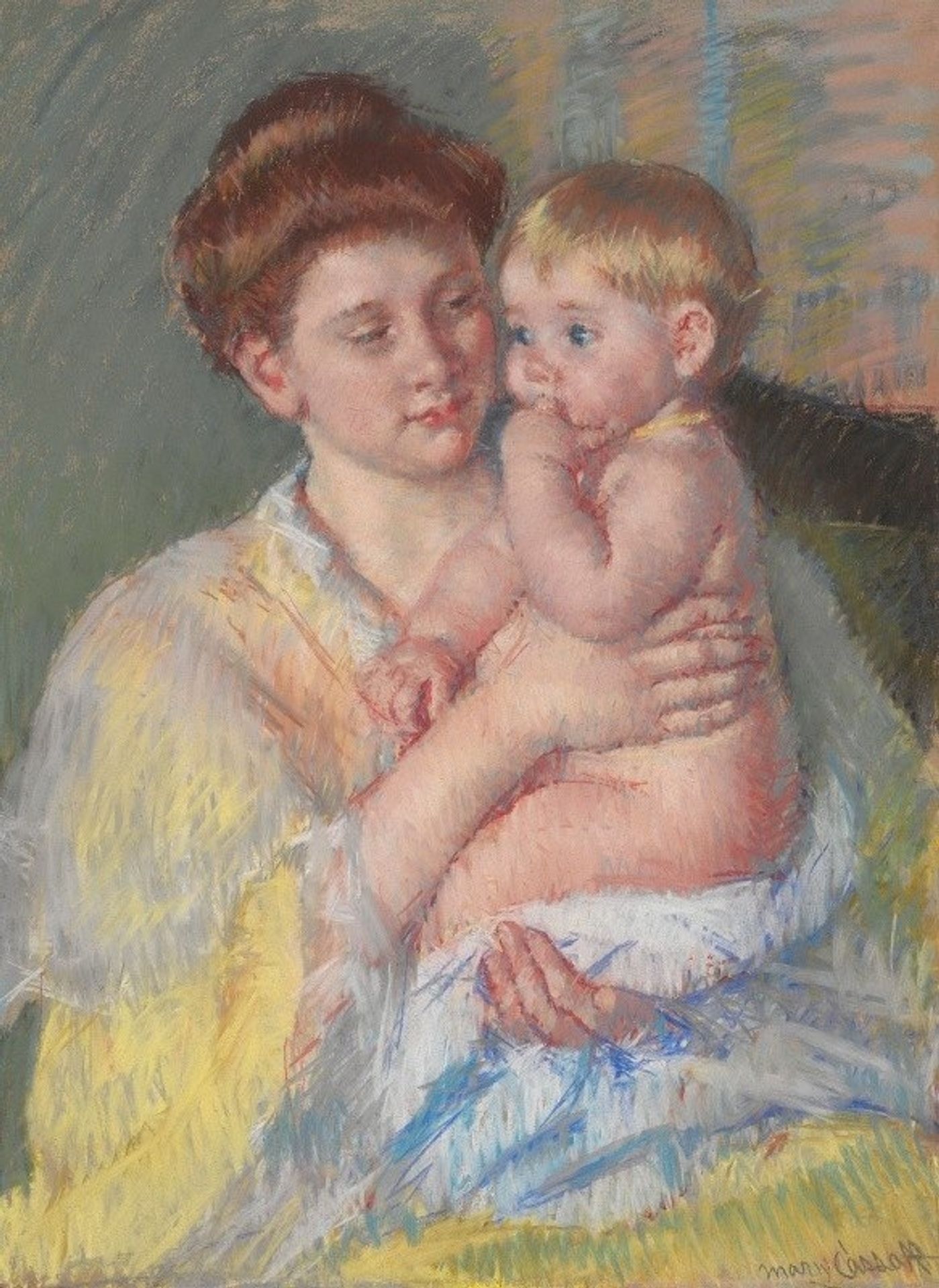 Baby John with Forefinger in His Mouth by Mary Cassatt