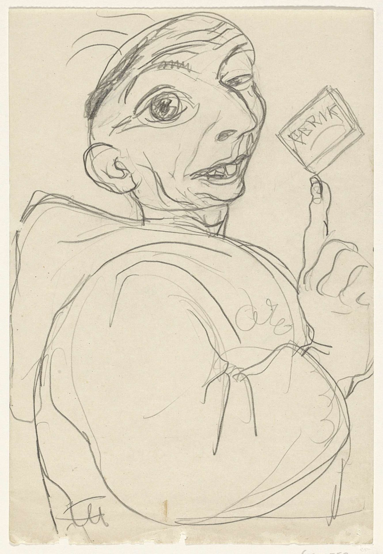 Karikatuur van Leo Gestel by Leo Gestel