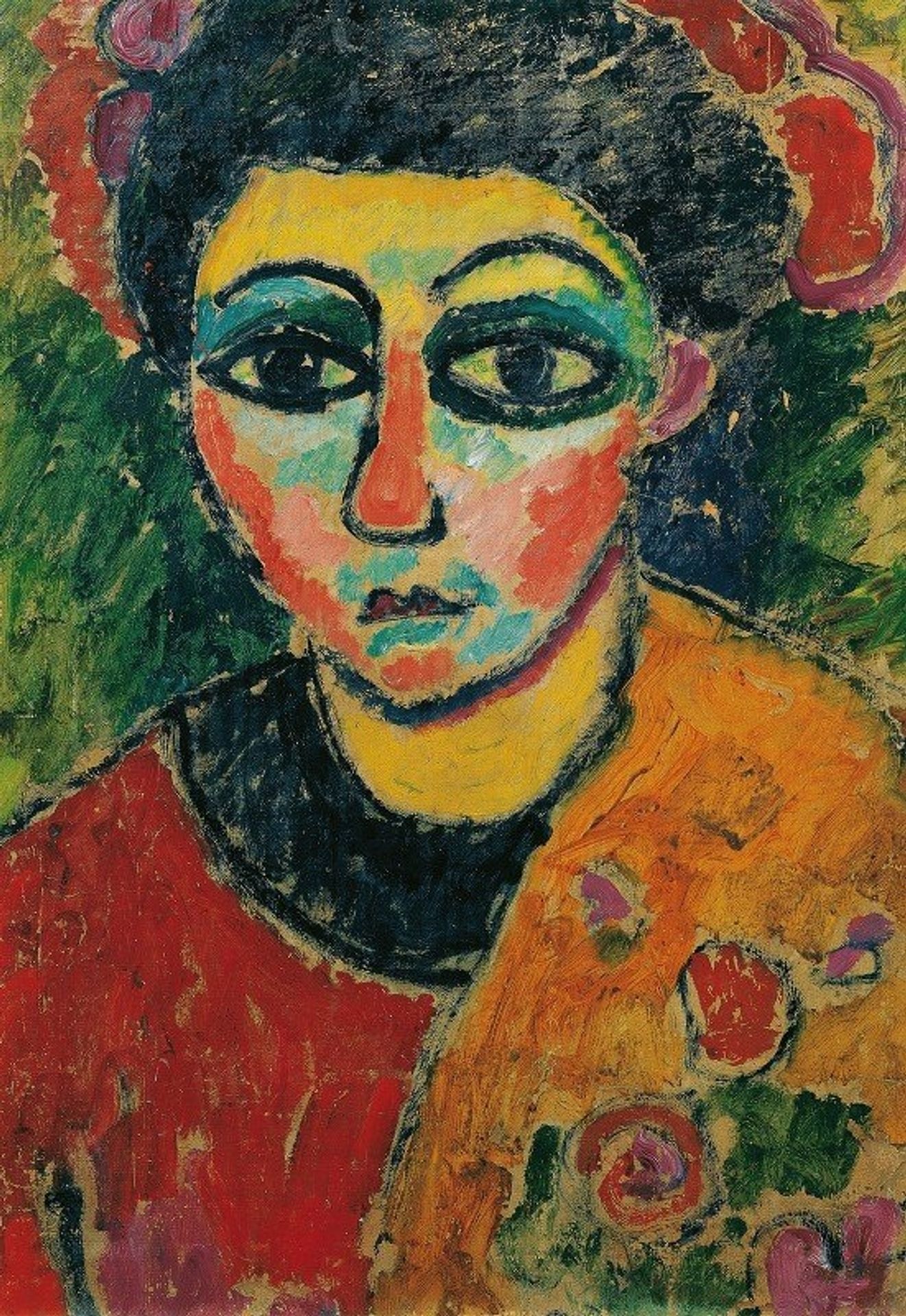 Portrait of a lady by Alexej von Jawlensky