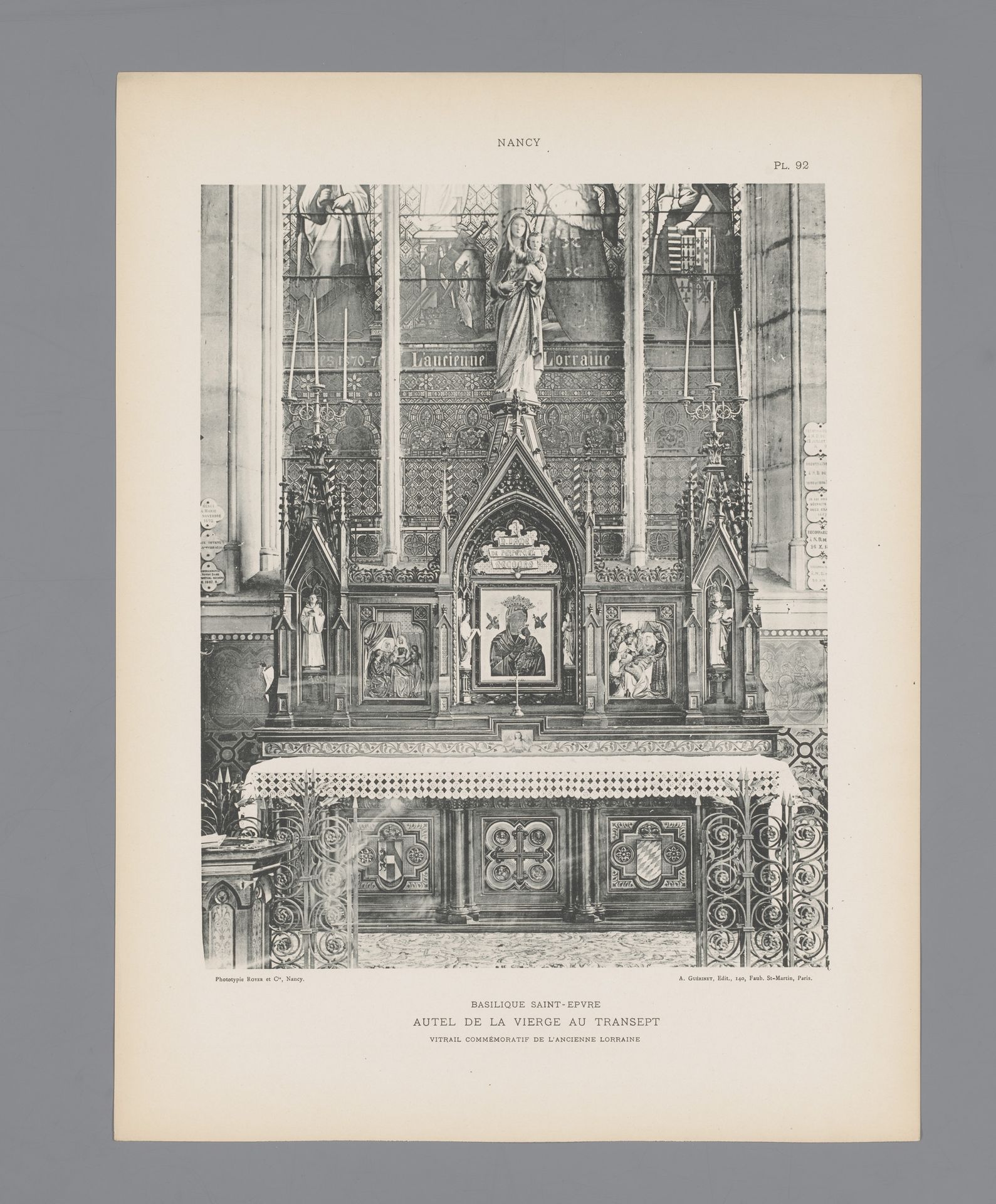 Altaar met Maria met kind in de Basilique Saint-Epvre te Nancy by Anonymous