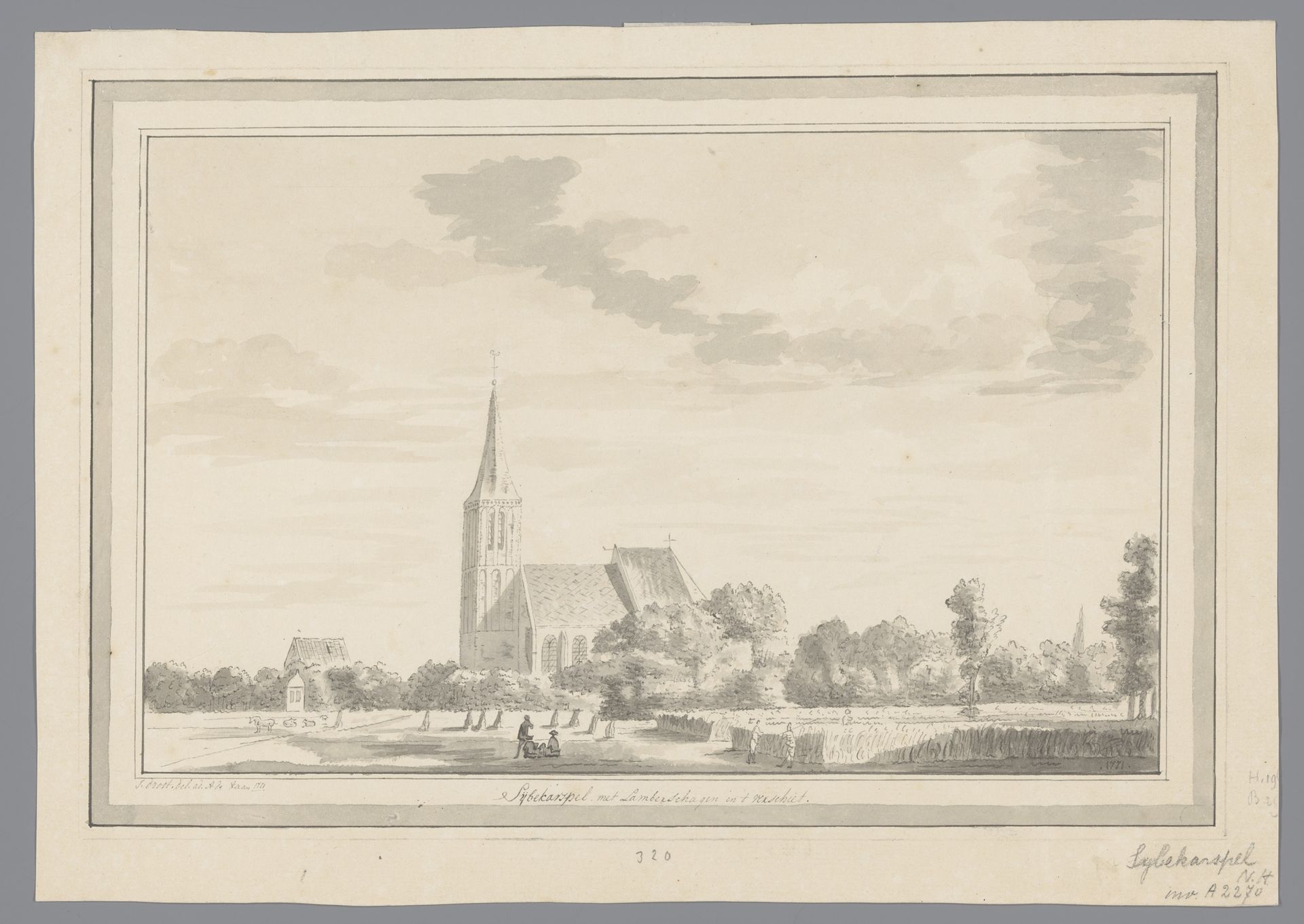 Gezicht op de Sijbekarspel by J. Drost