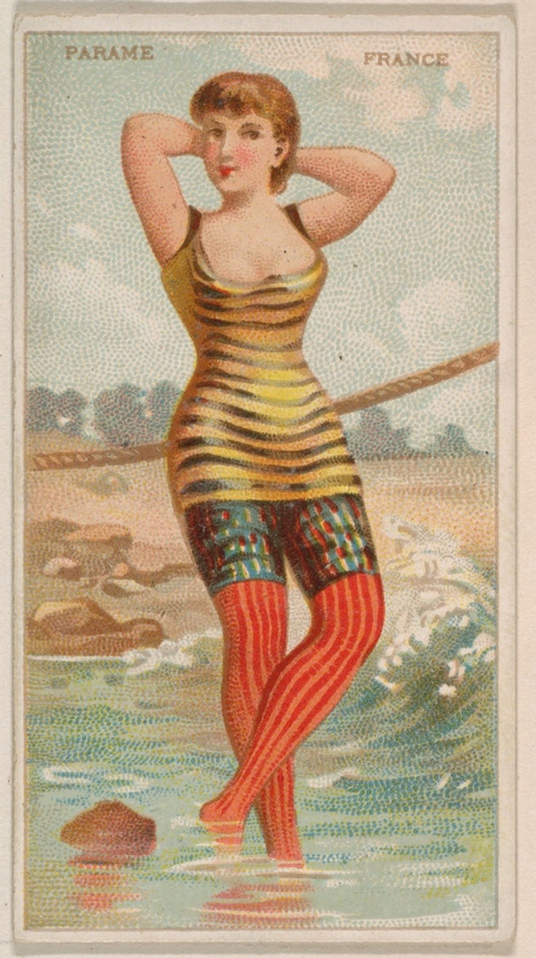 Parame, France, from the Surf Beauties series (N232), issued by Kinney Bros. by Kinney Brothers Tobacco Company