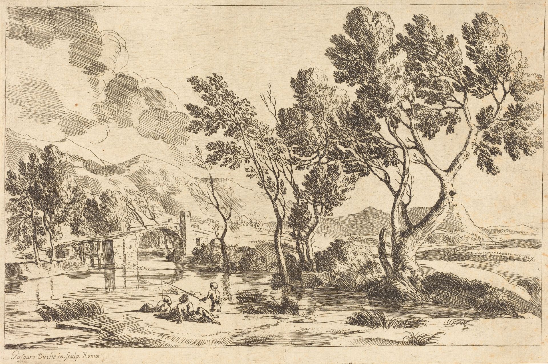 Roman Landscape by Gaspard Dughet