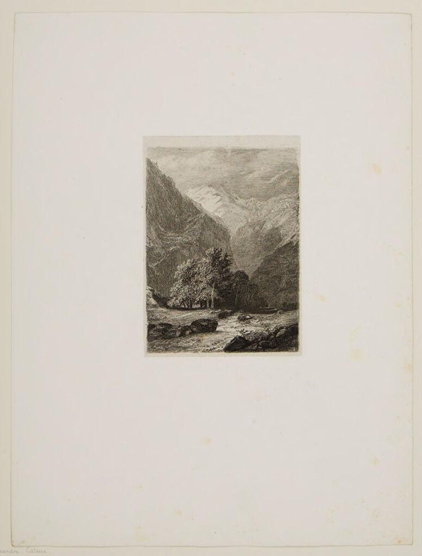 A Mountain Stream by Alexandre Calame