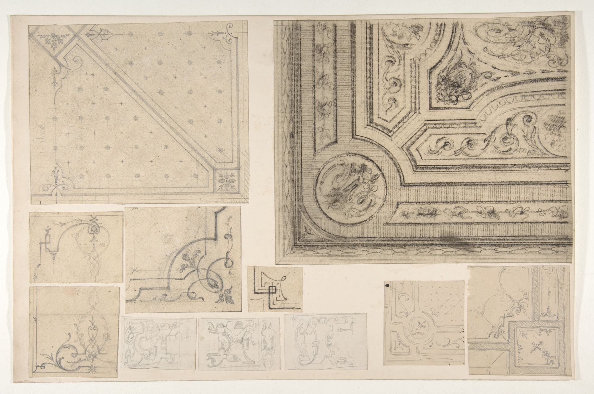 Eleven designs for the decoration of interiors by Jules-Edmond-Charles Lachaise