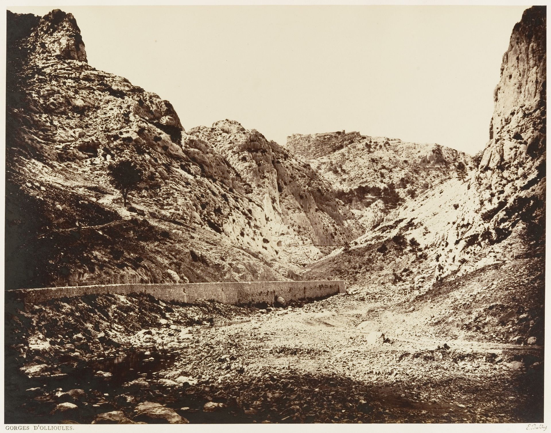 Gorges d'Ollioules by Edouard Baldus