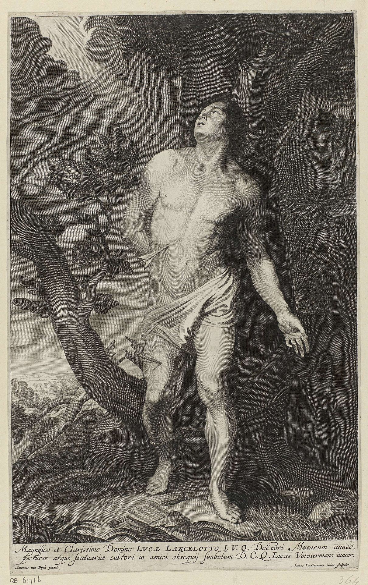 Marteldood van de H. Sebastiaan by Lucas (II) Vorsterman