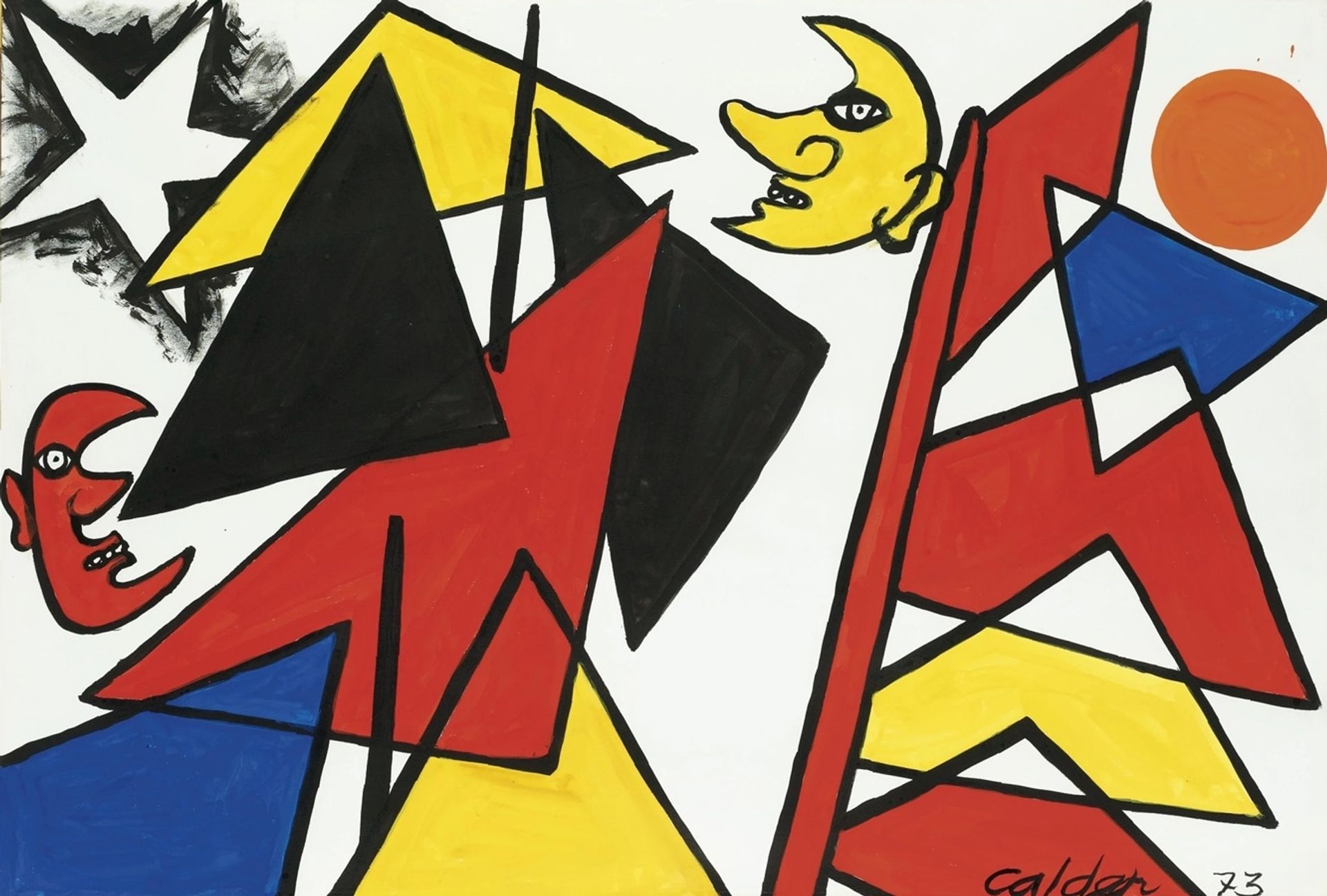Double Moonscape by Alexander Calder