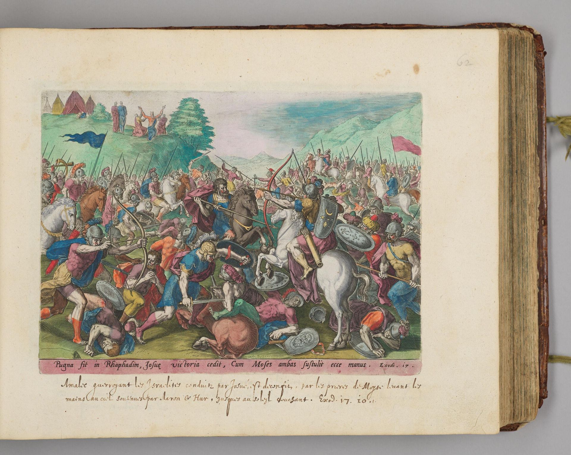 The Battle of Joshua against the Amalekites by Johann Sadeler I