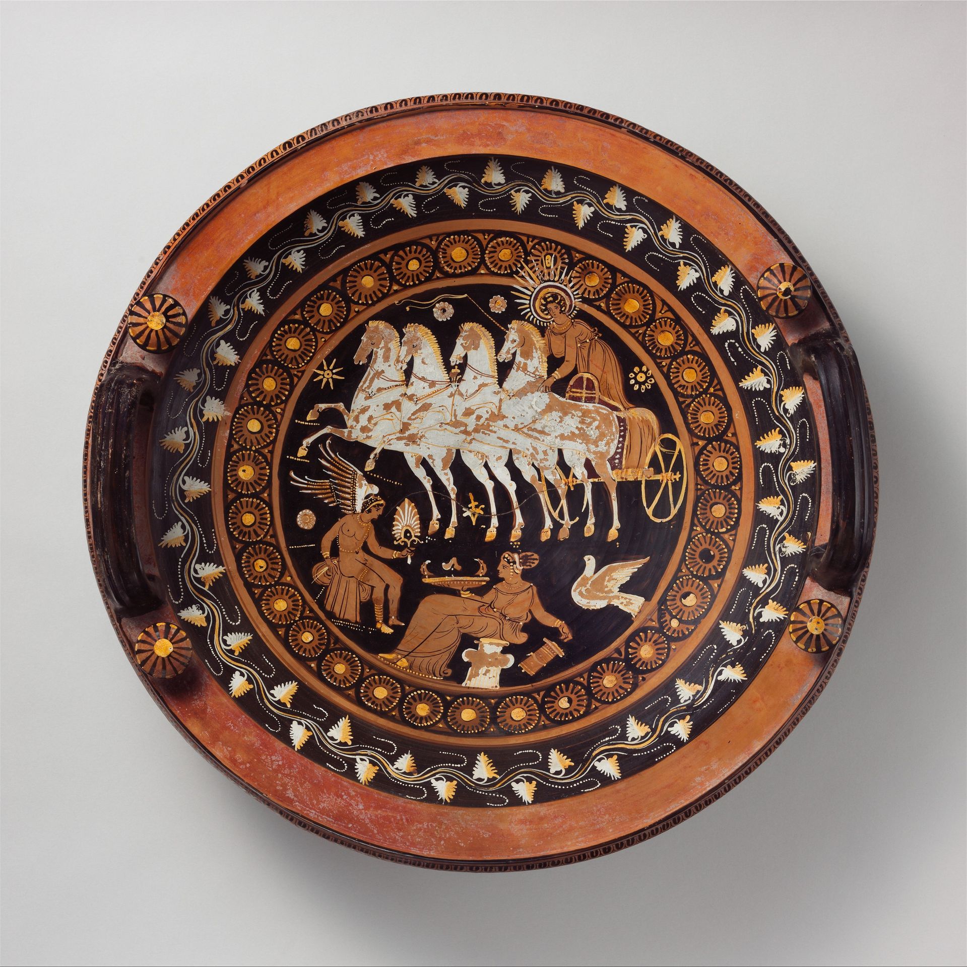 Terracotta lekanis (dish) by Stuttgart Group