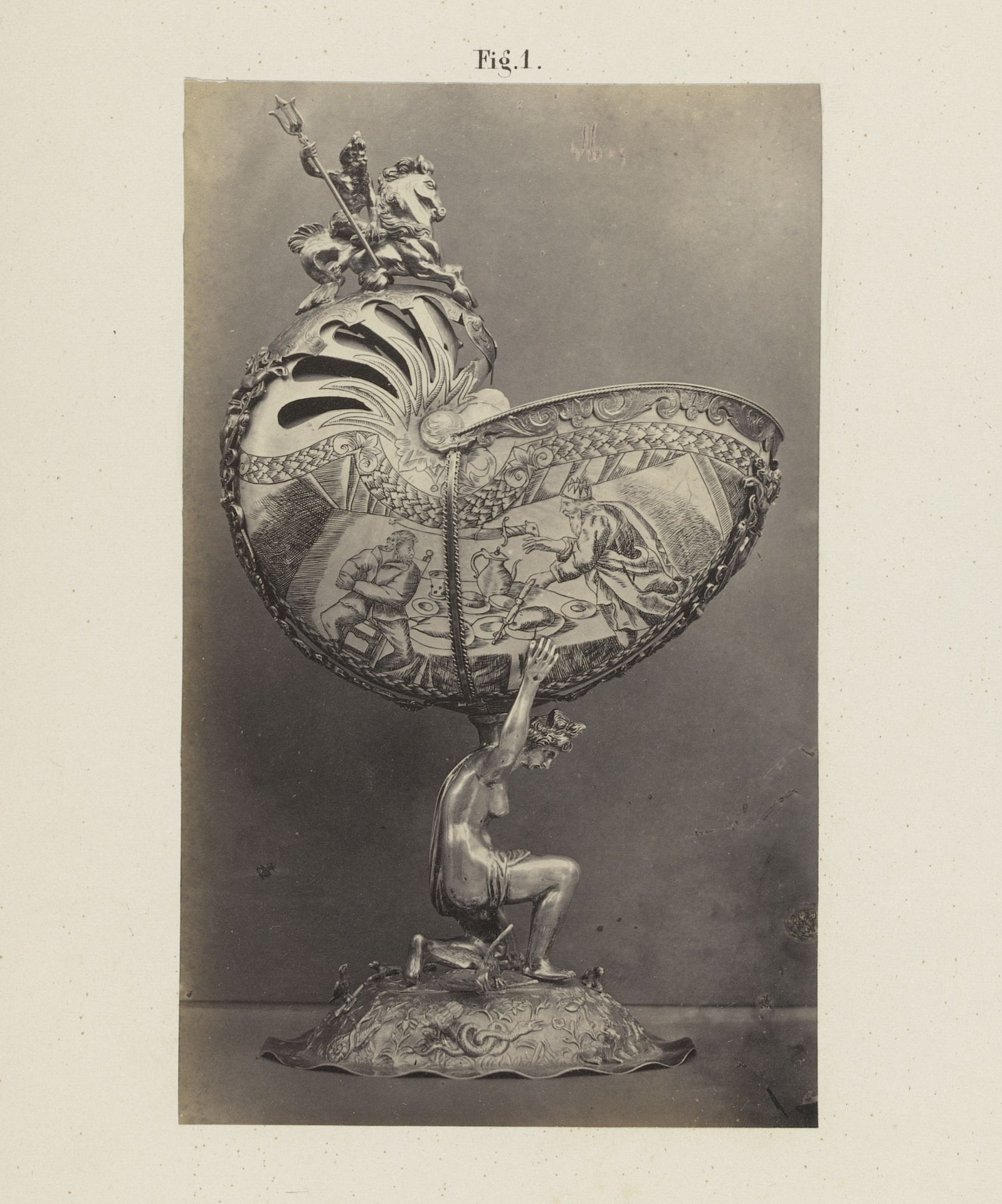 Nautilusbeker uit de zestiende eeuw op de Tentoonstelling van Oudheden te Delft by A.L. Oversluijs