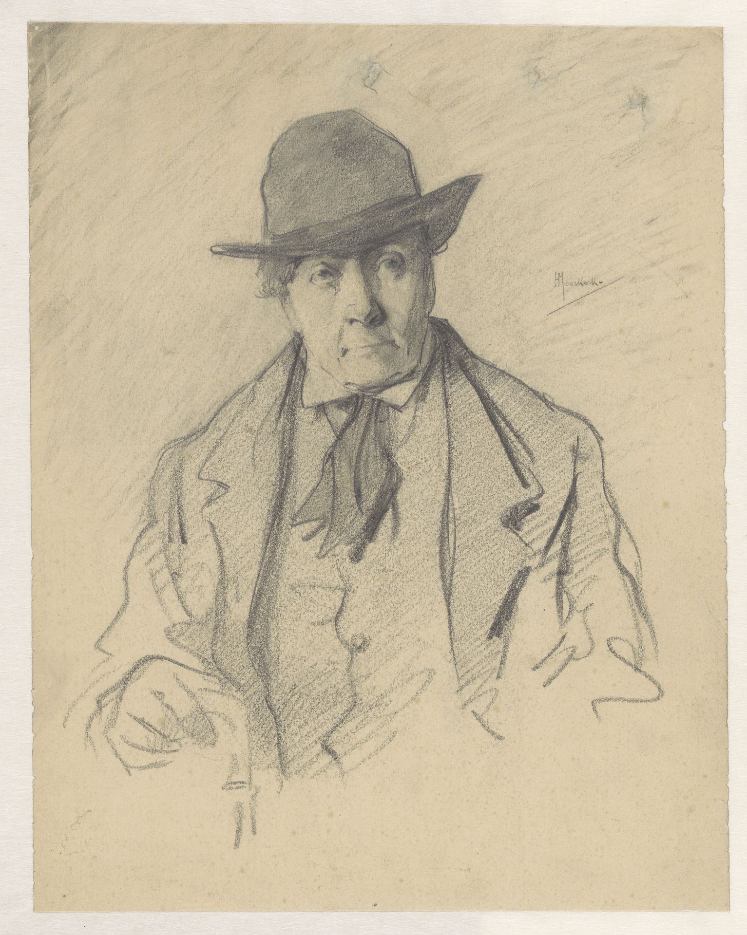 Zelfportret by Herman Moerkerk