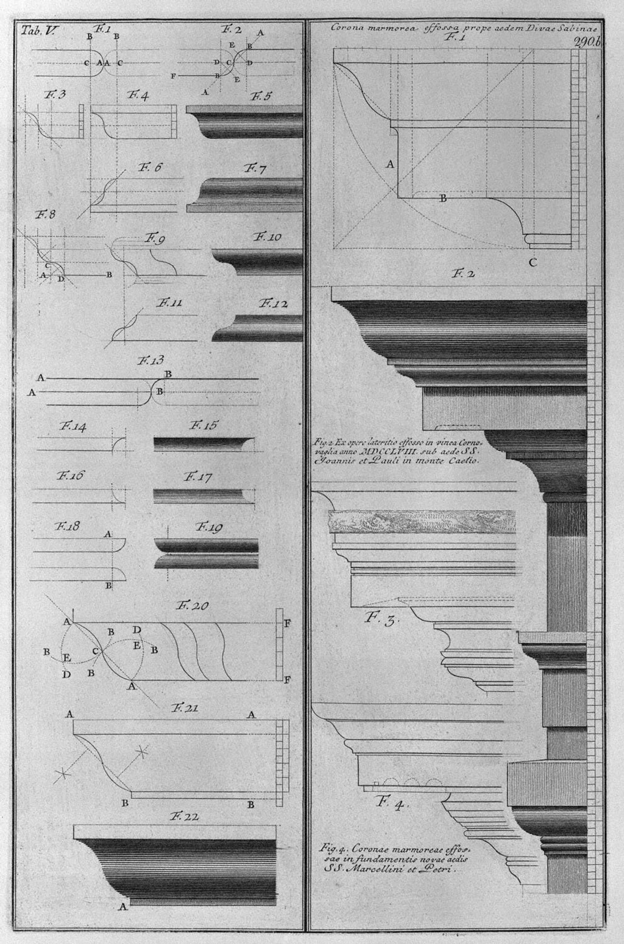 Modinature frames by Giovanni Battista Piranesi