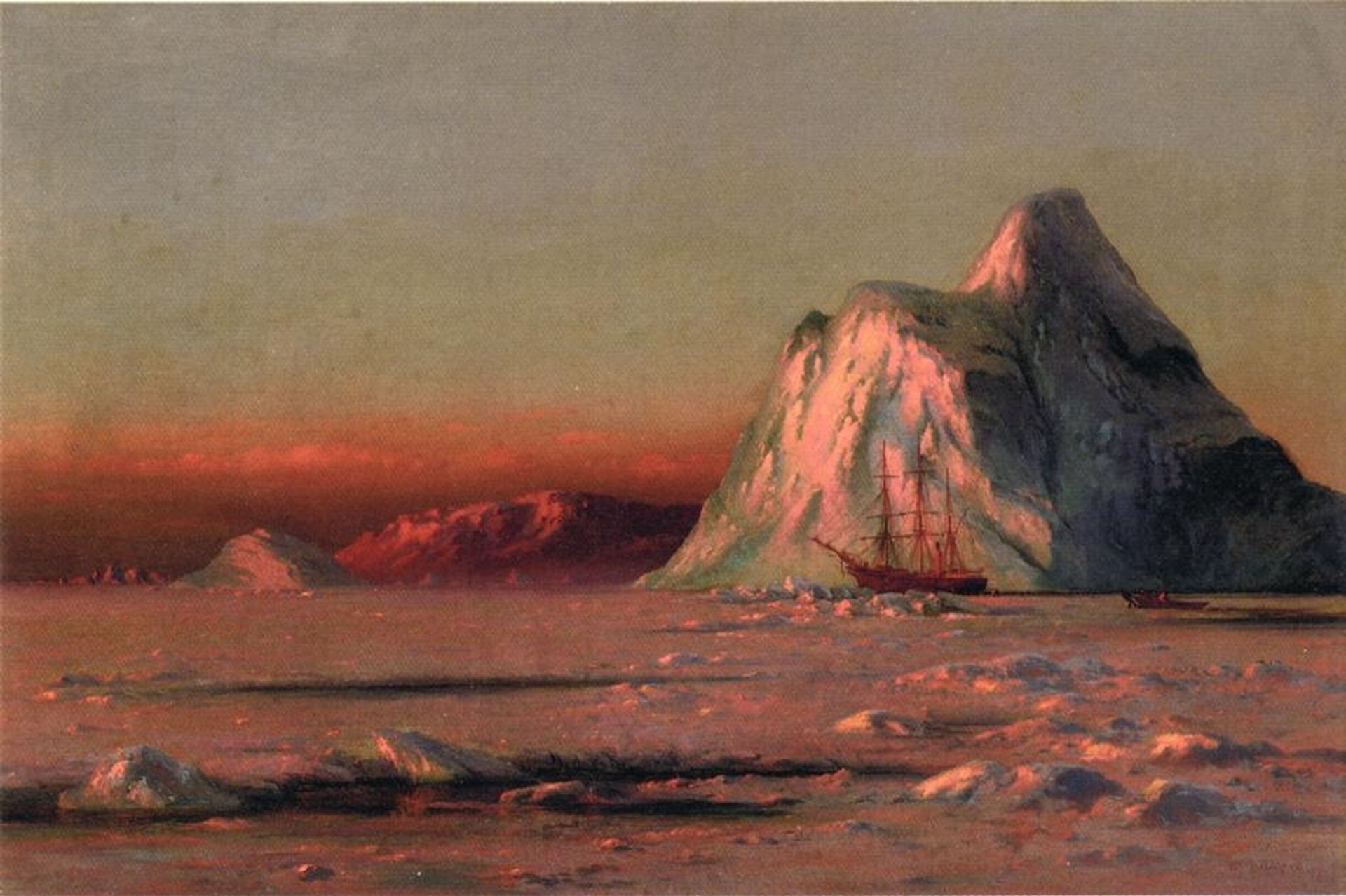 The Bark 'Panther' Under the Midnight Sun by William Bradford