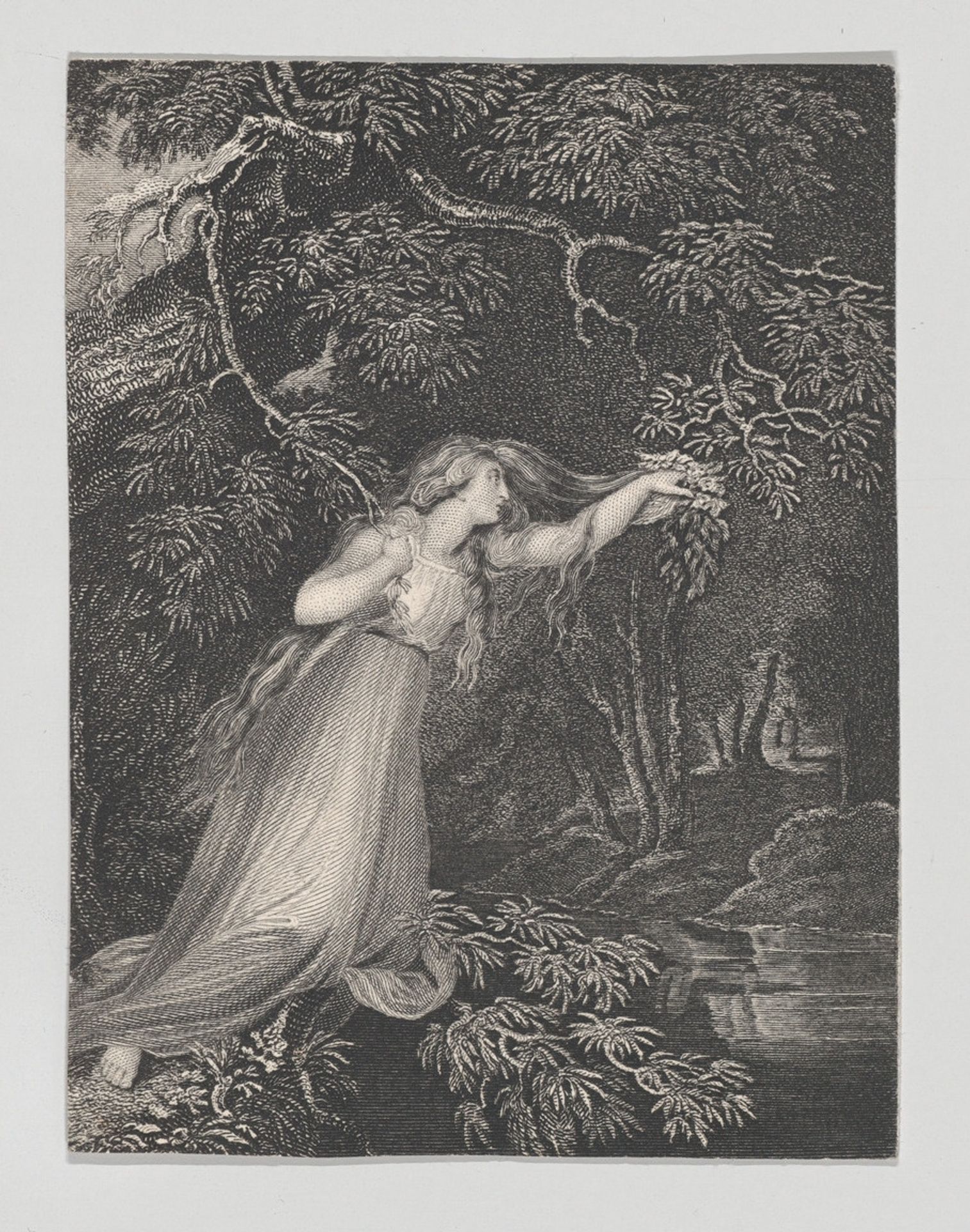 Ophelia (Shakespeare, Hamlet, Act 4, Scene 7) by Charles Heath, the elder