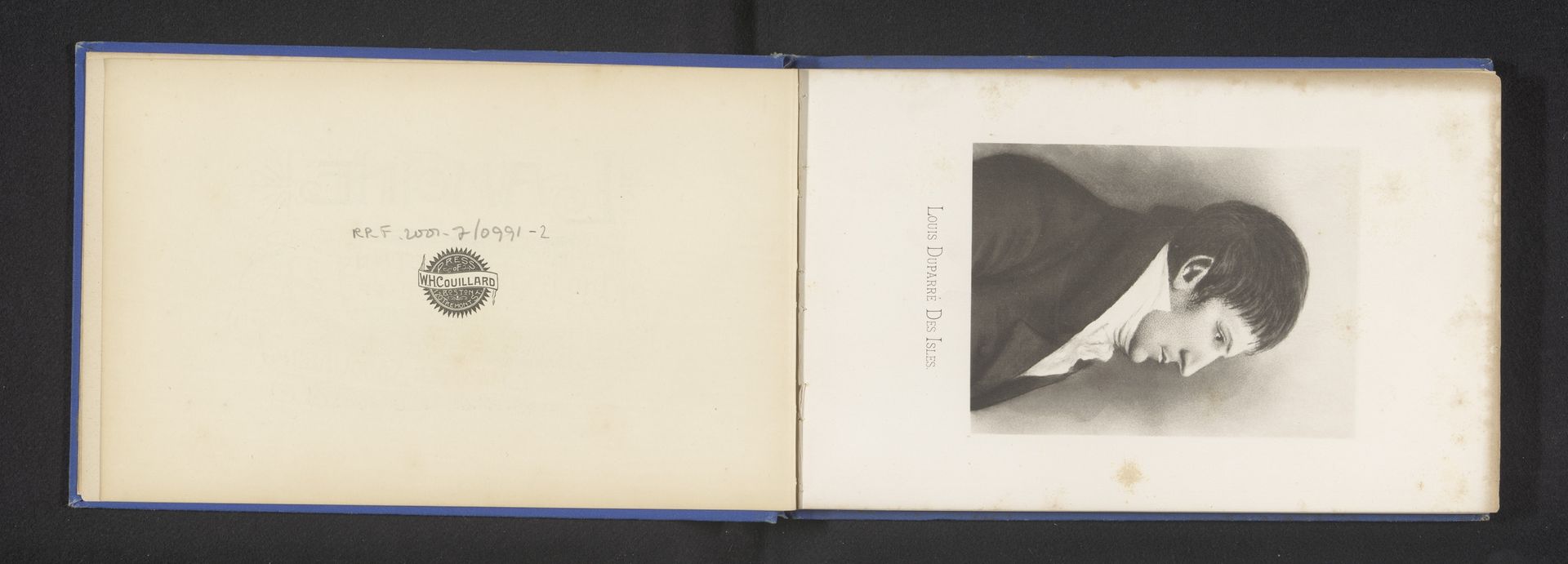 Reproductie van een portret van Louis duParre Des Isles by Anonymous