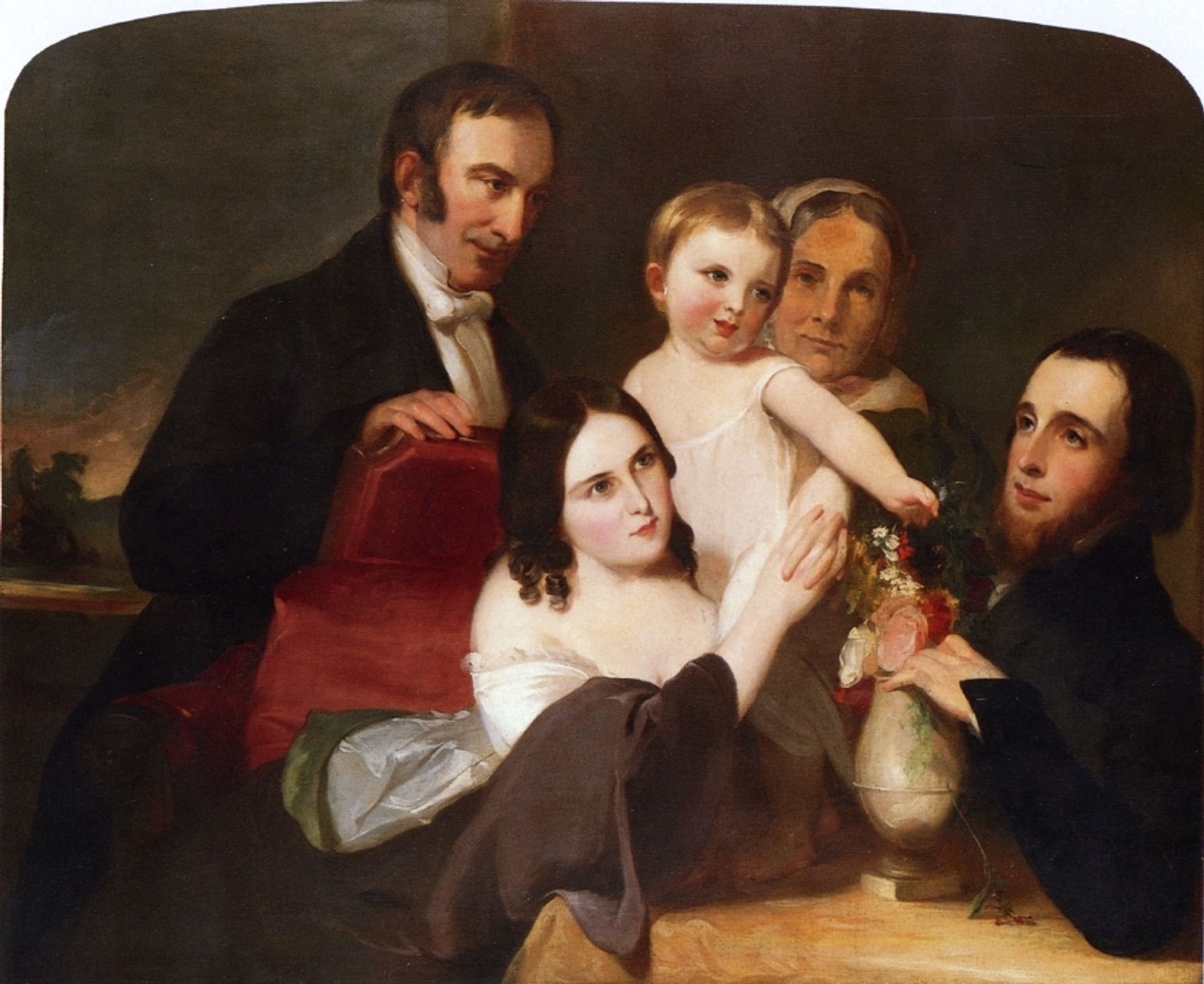 The Alexander Family Group Portrait by Thomas Sully