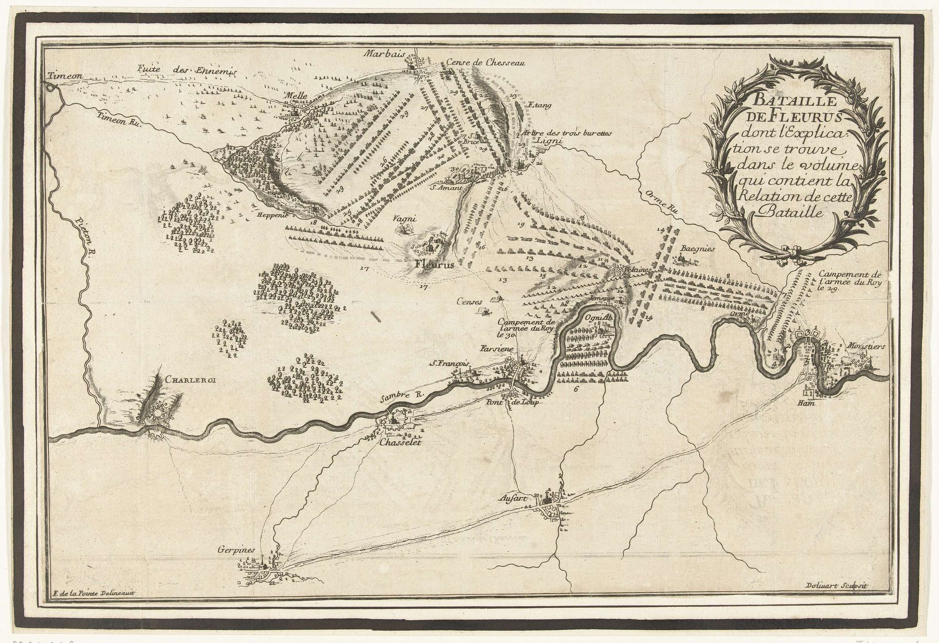Slag bij Fleurus, 1690 by Juan Dolivar