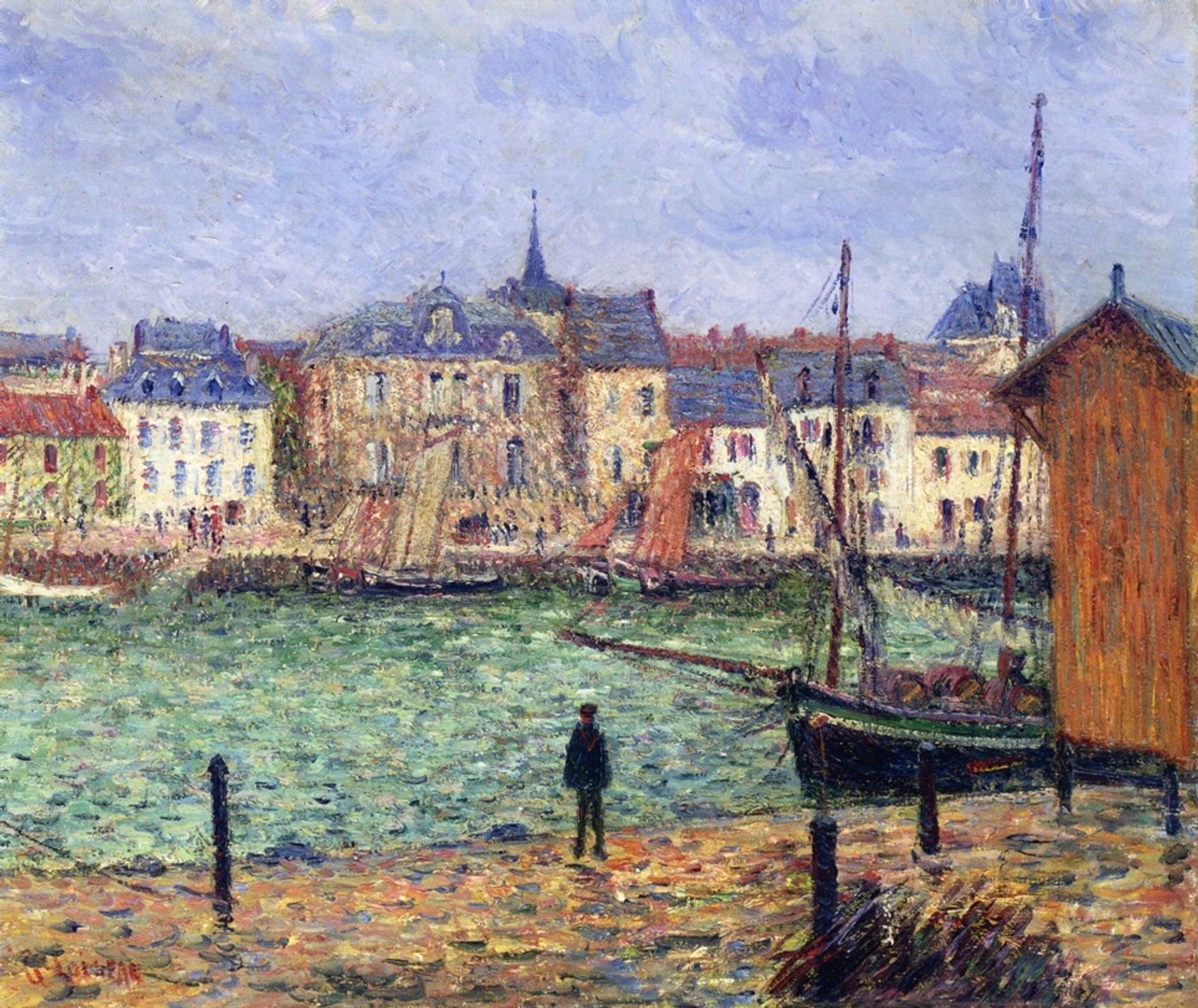 The Port of Pornic by Gustave Loiseau