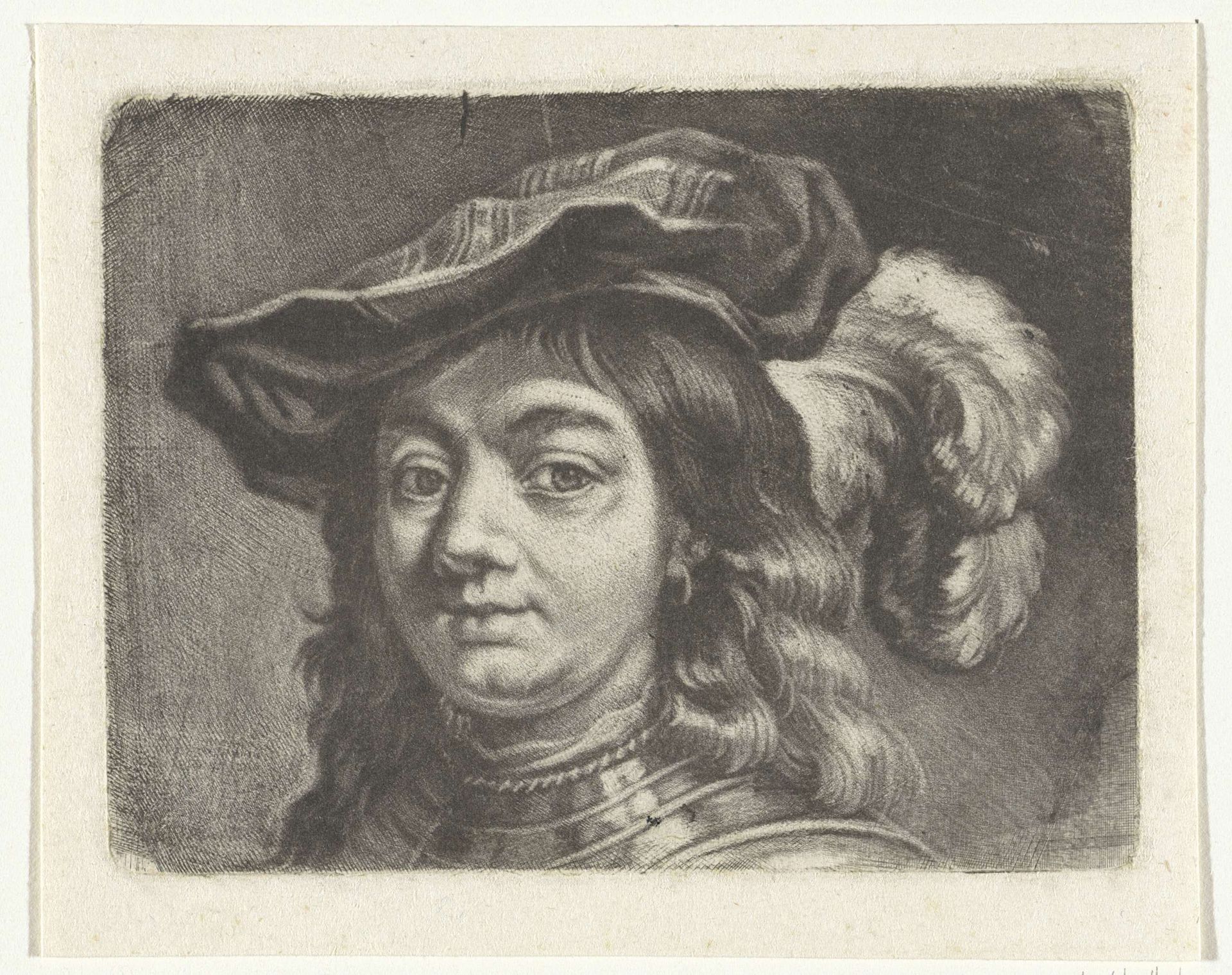 Portret van een man met een muts by Godfried Schalcken