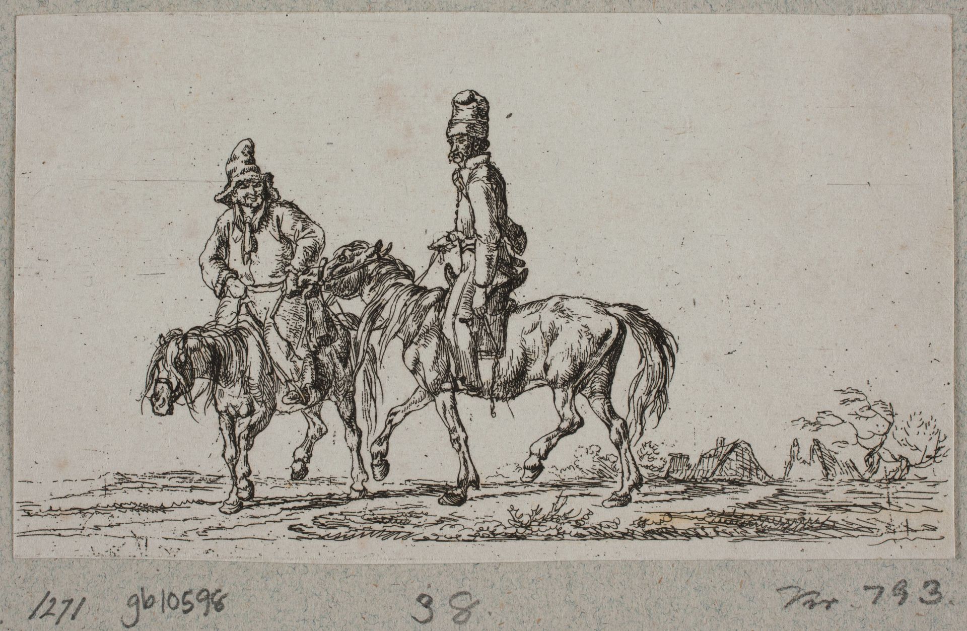 En baschkir og en kosak by Christian David Gebauer