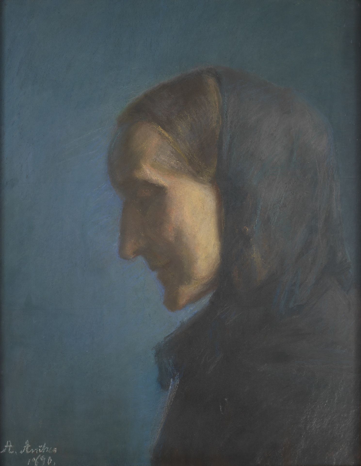 Ane Hedvig Brøndum, the Artist's Mother by Anna Ancher